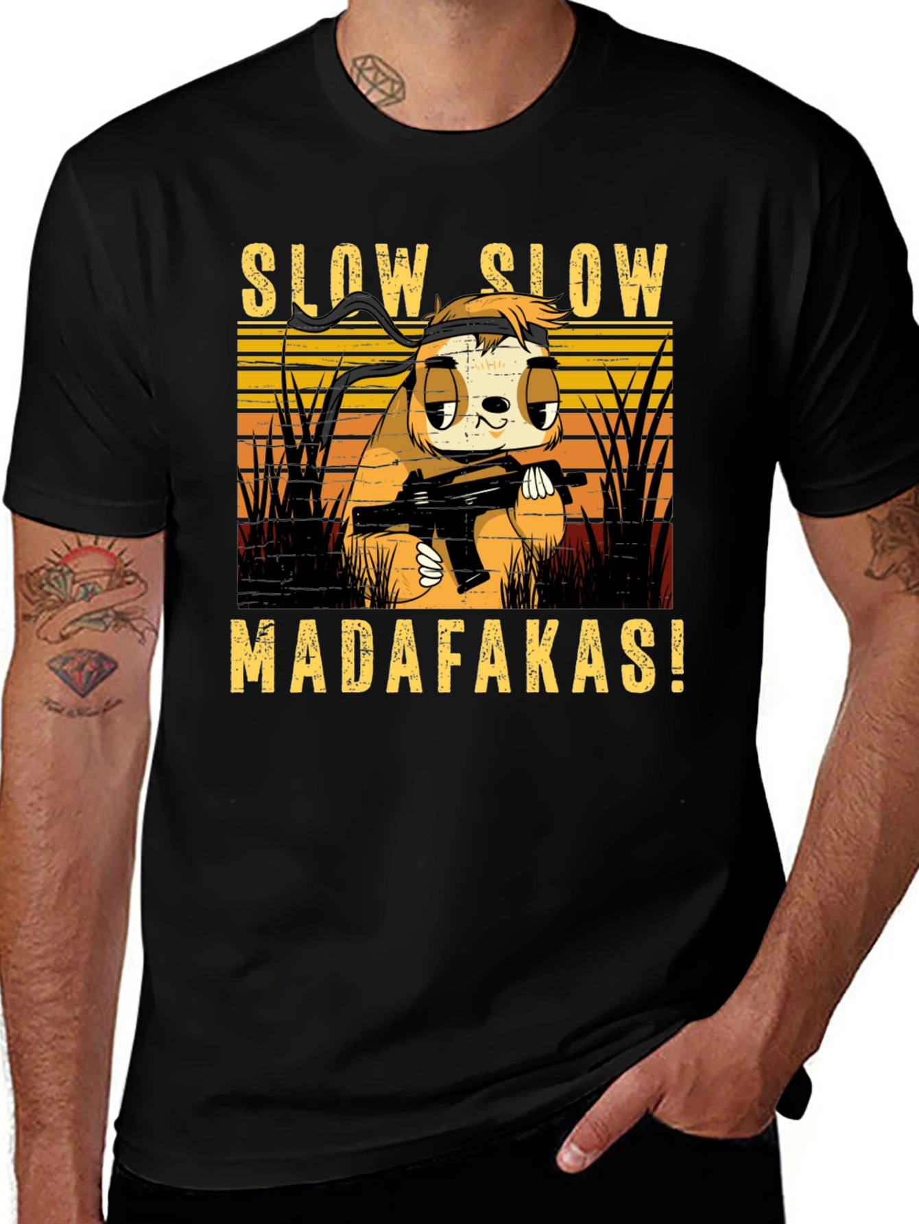 Slow Sloth Madafakas! Graphic T-Shirt