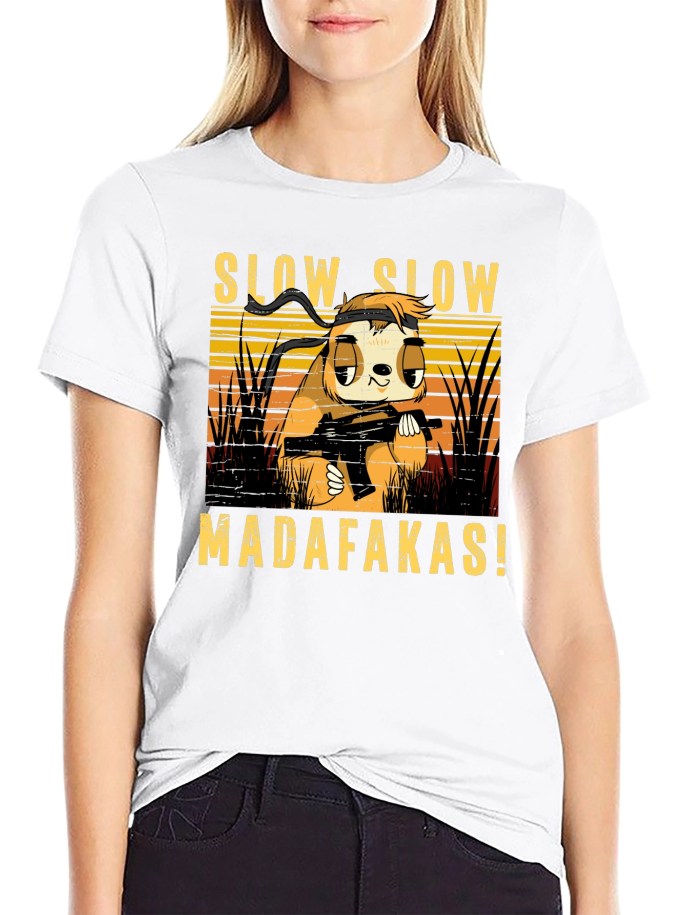 Slow Sloth Madafakas! Graphic T-Shirt