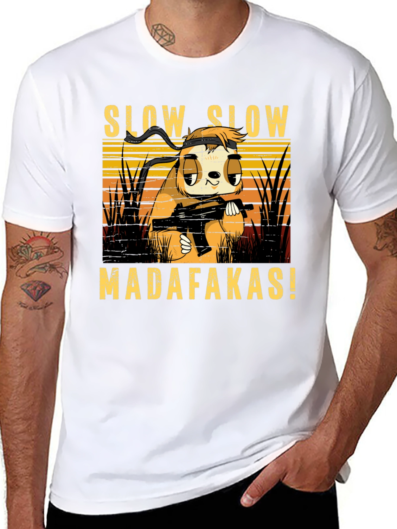 Slow Sloth Madafakas! Graphic T-Shirt