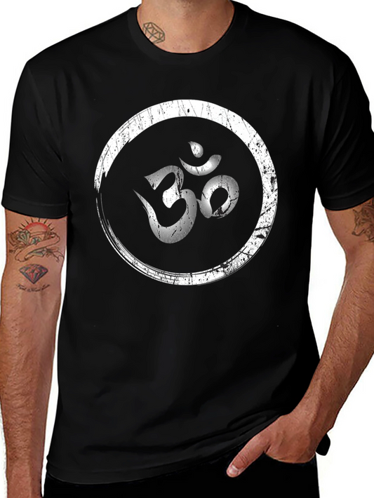 Om Symbol Graphic T-Shirt - Black