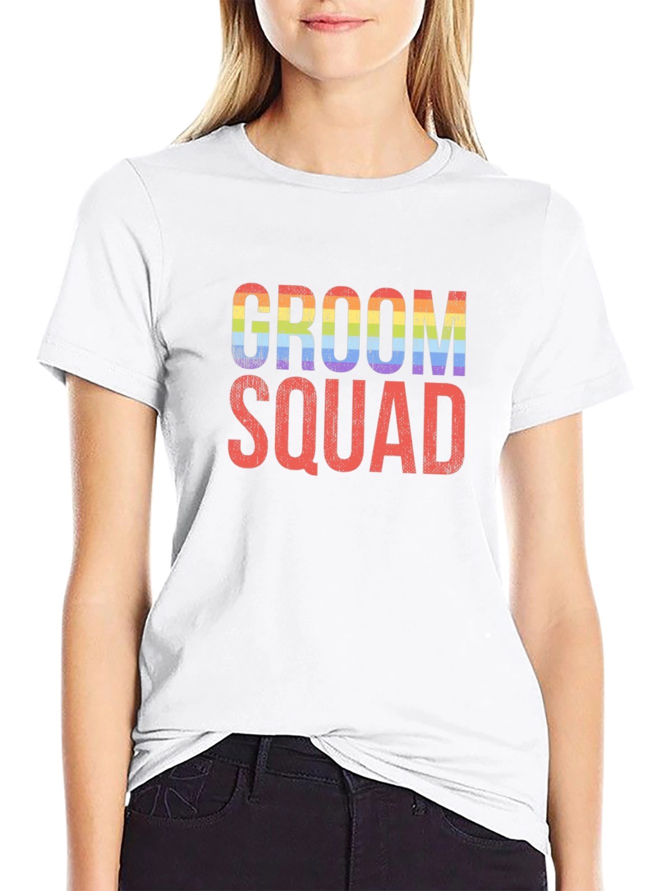 Groom Squad Rainbow Pride T-Shirt
