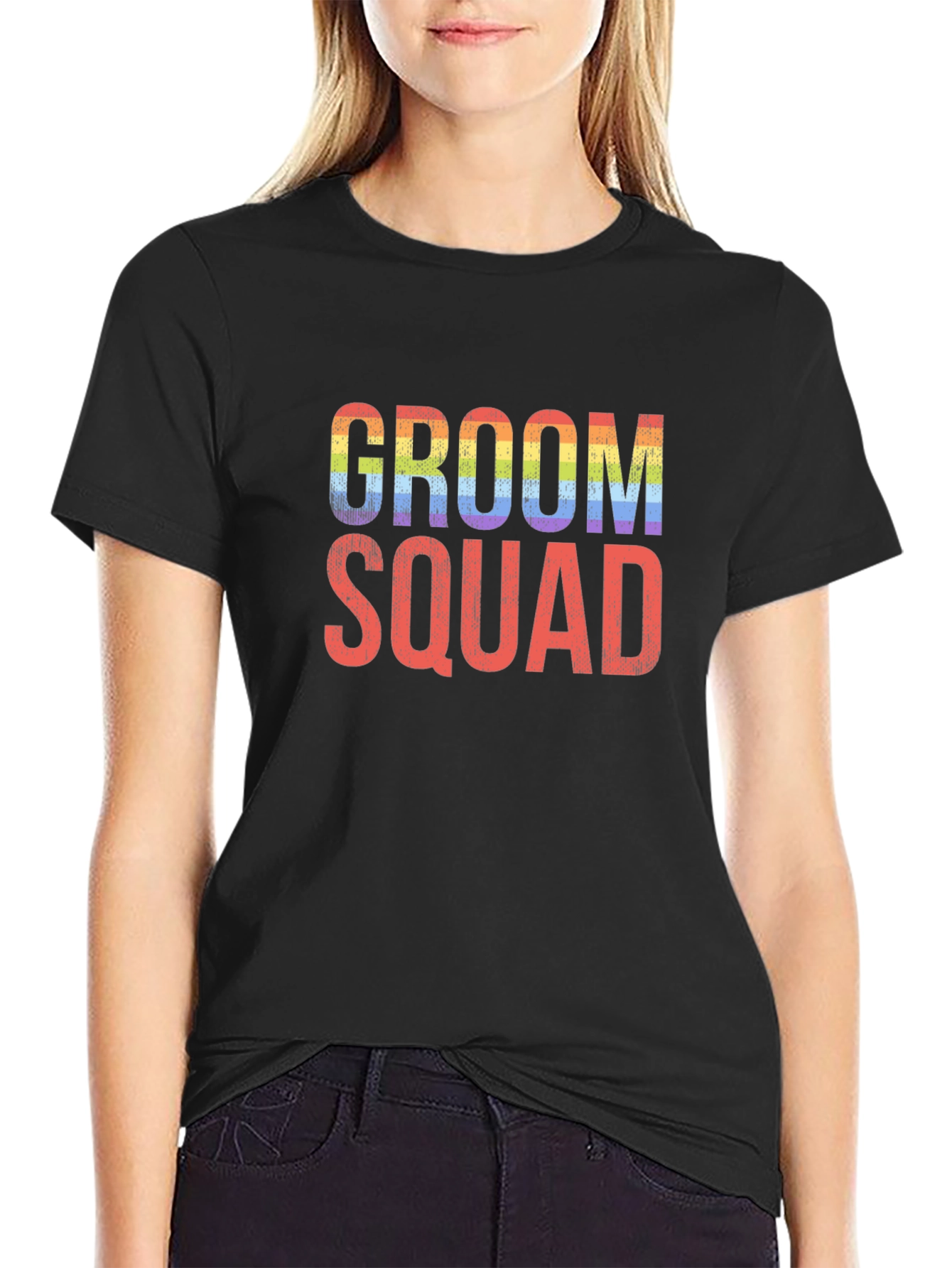 Groom Squad Rainbow Pride T-Shirt