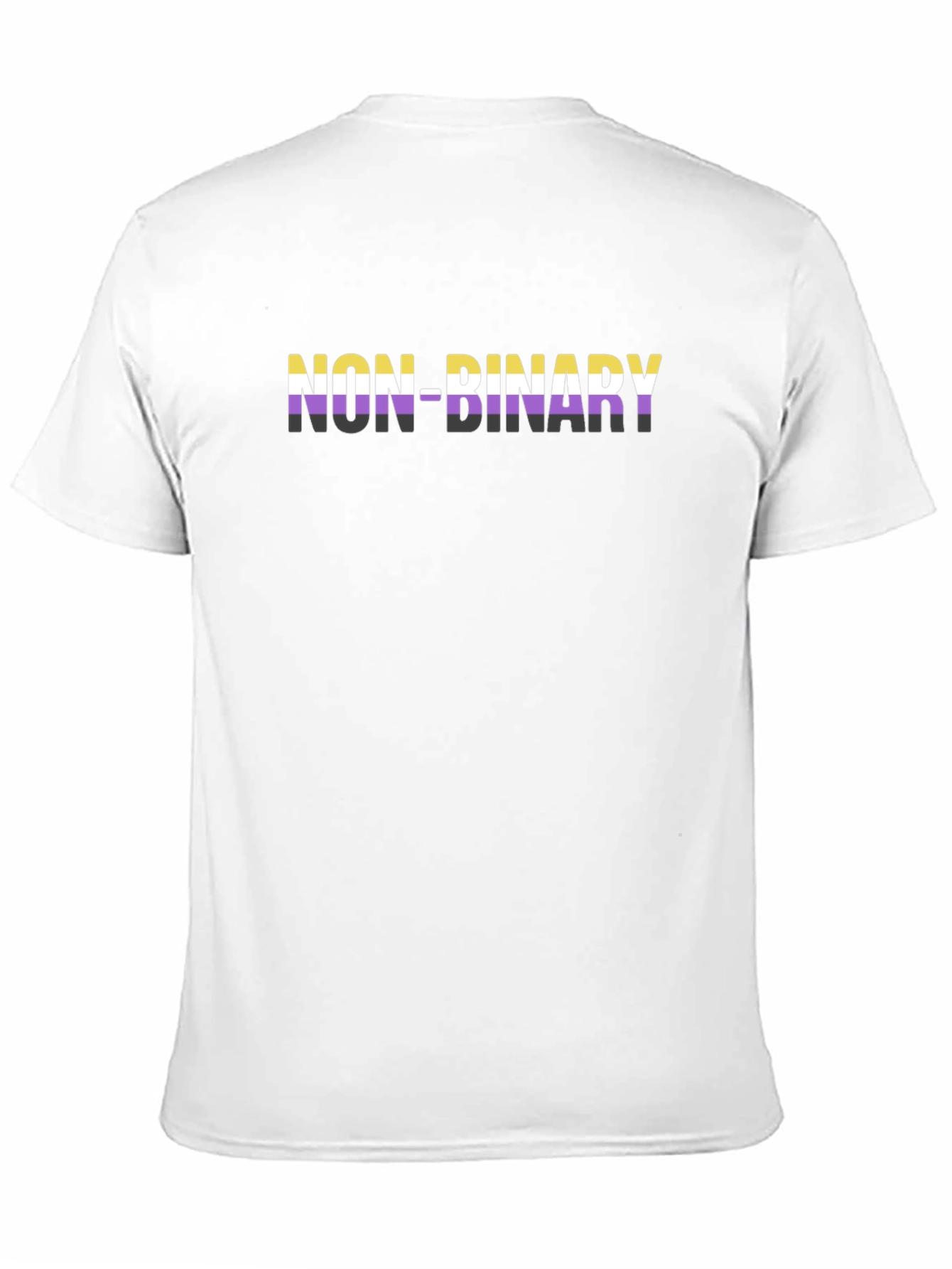 Non-Binary Pride T-Shirt - Black Cotton LGBTQ+ Apparel