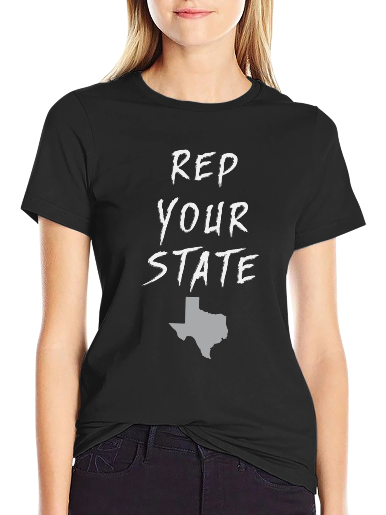 Rep Your State - Texas Black Graphic Tee