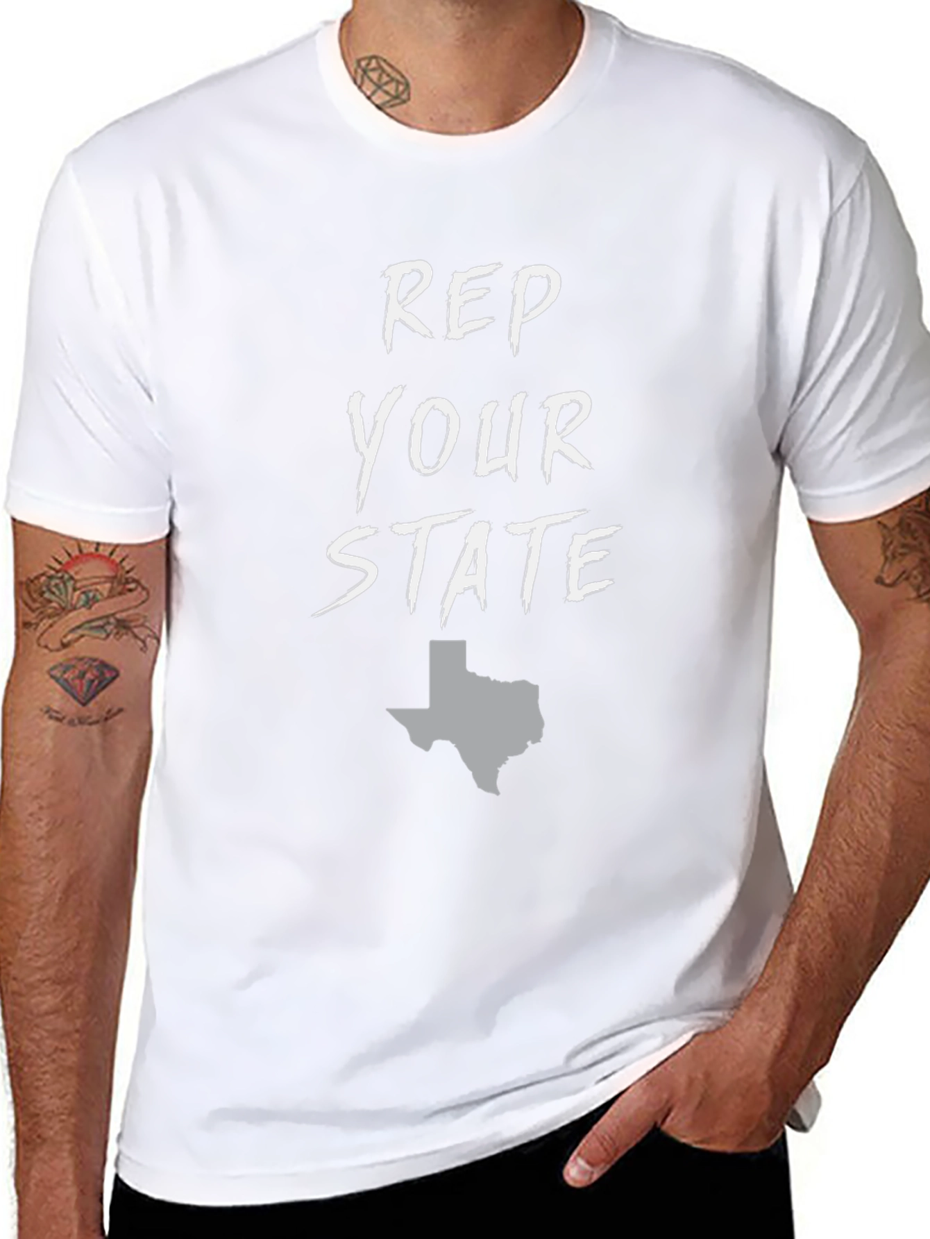 Rep Your State - Texas Black Graphic Tee