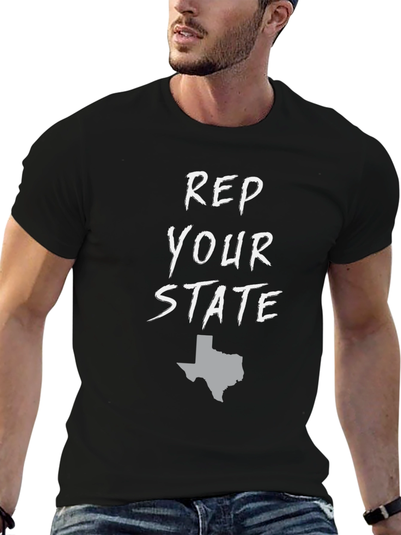 Rep Your State - Texas Black Graphic Tee