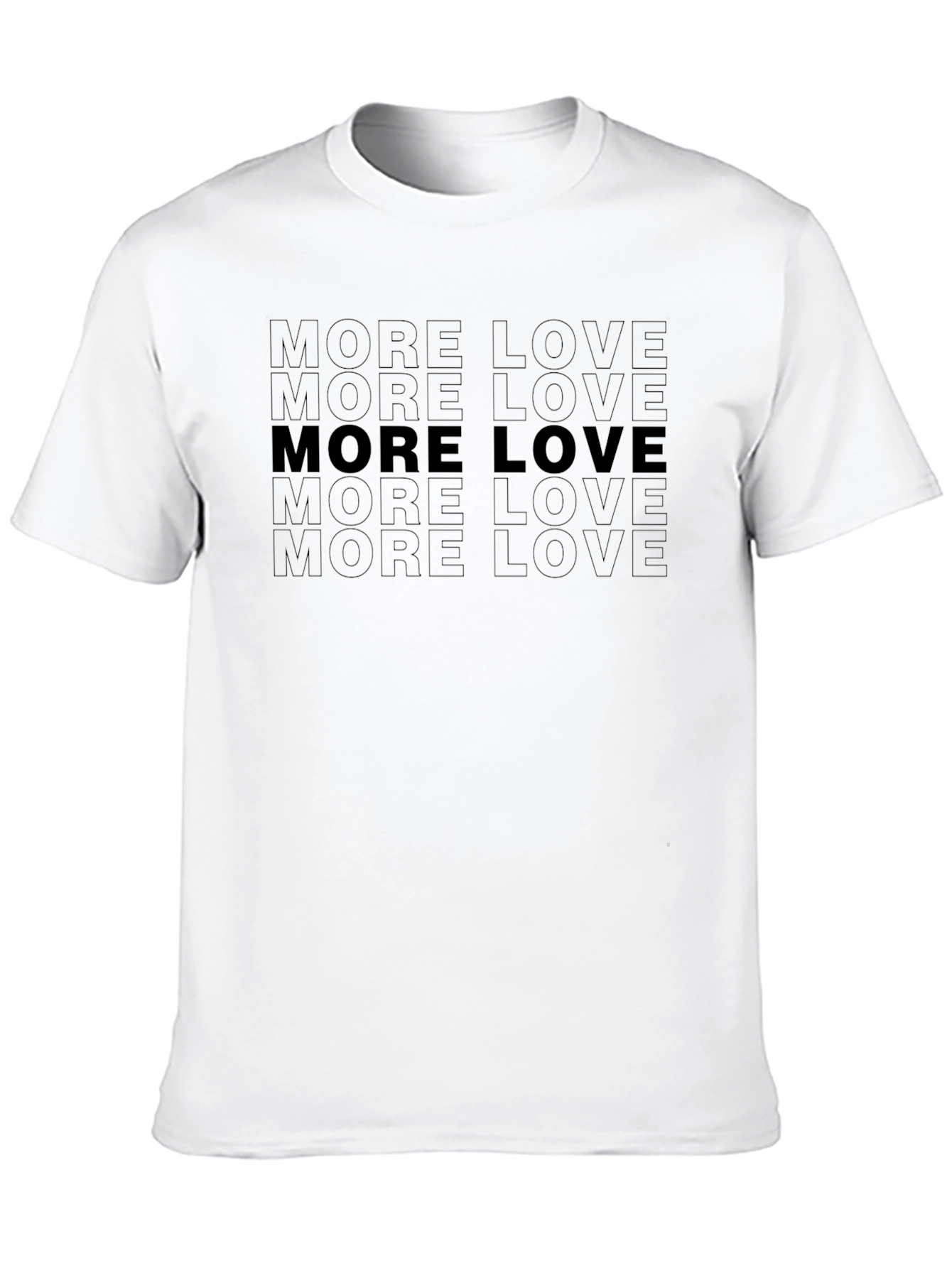 More Love Graphic Tee - Soft Black Crewneck