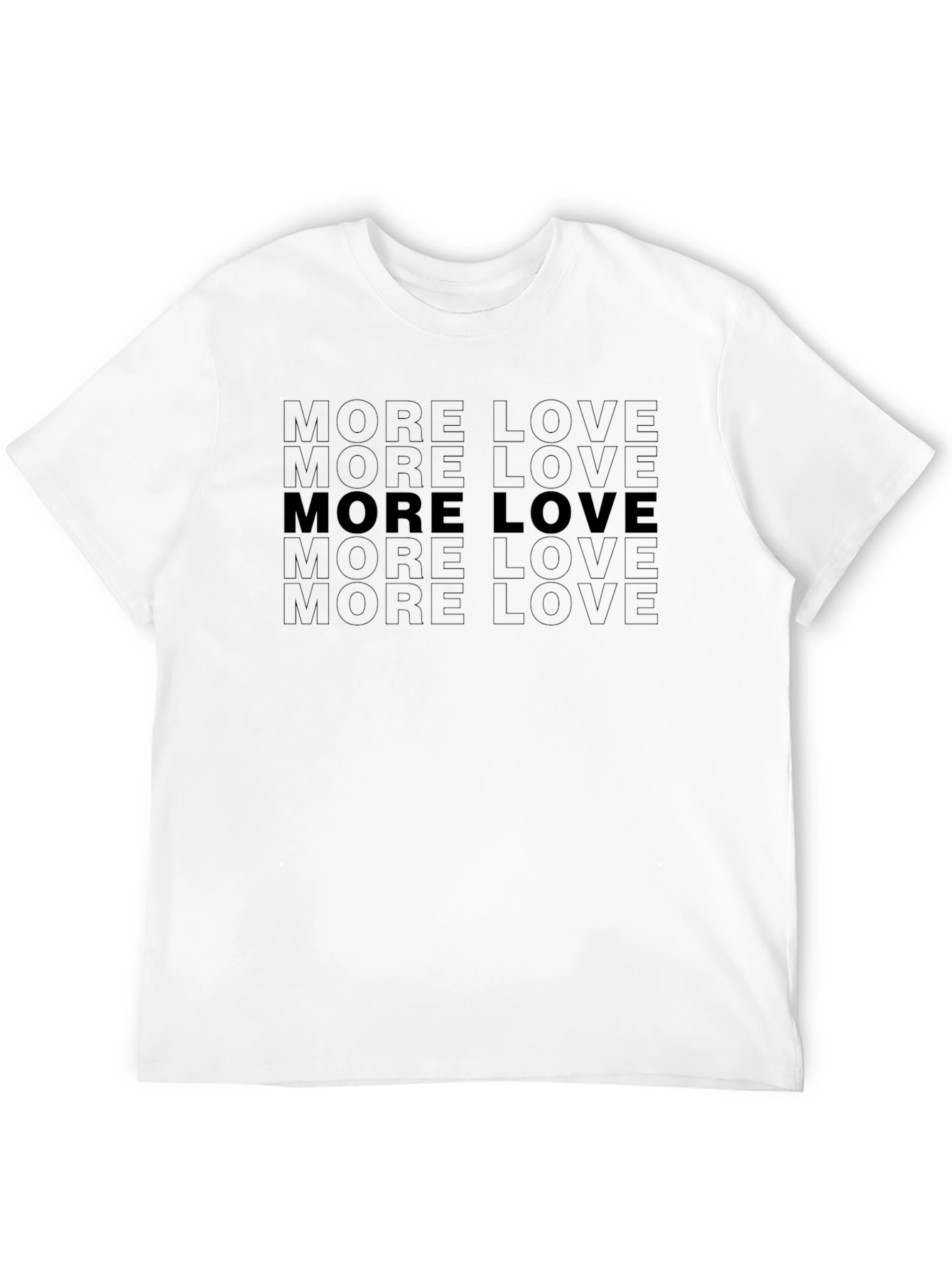 More Love Graphic Tee - Soft Black Crewneck