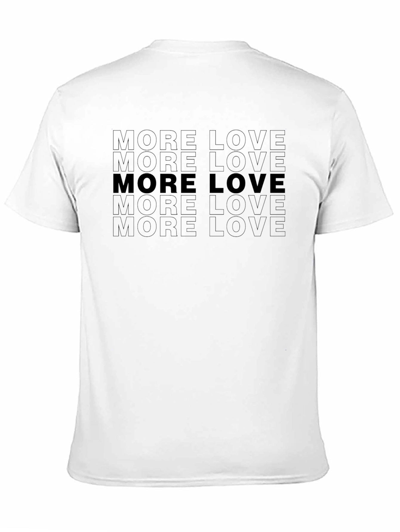 More Love Graphic Tee - Soft Black Crewneck