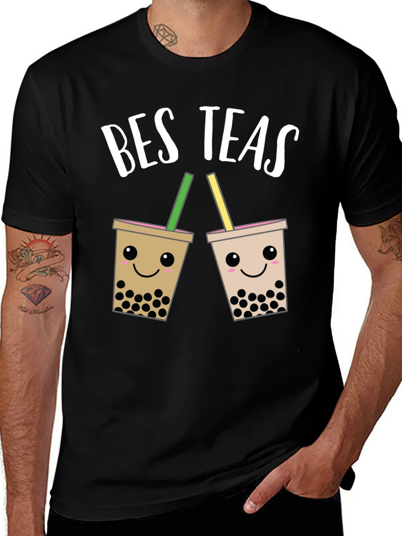 Bes Teas Bubble Tea Graphic T-Shirt
