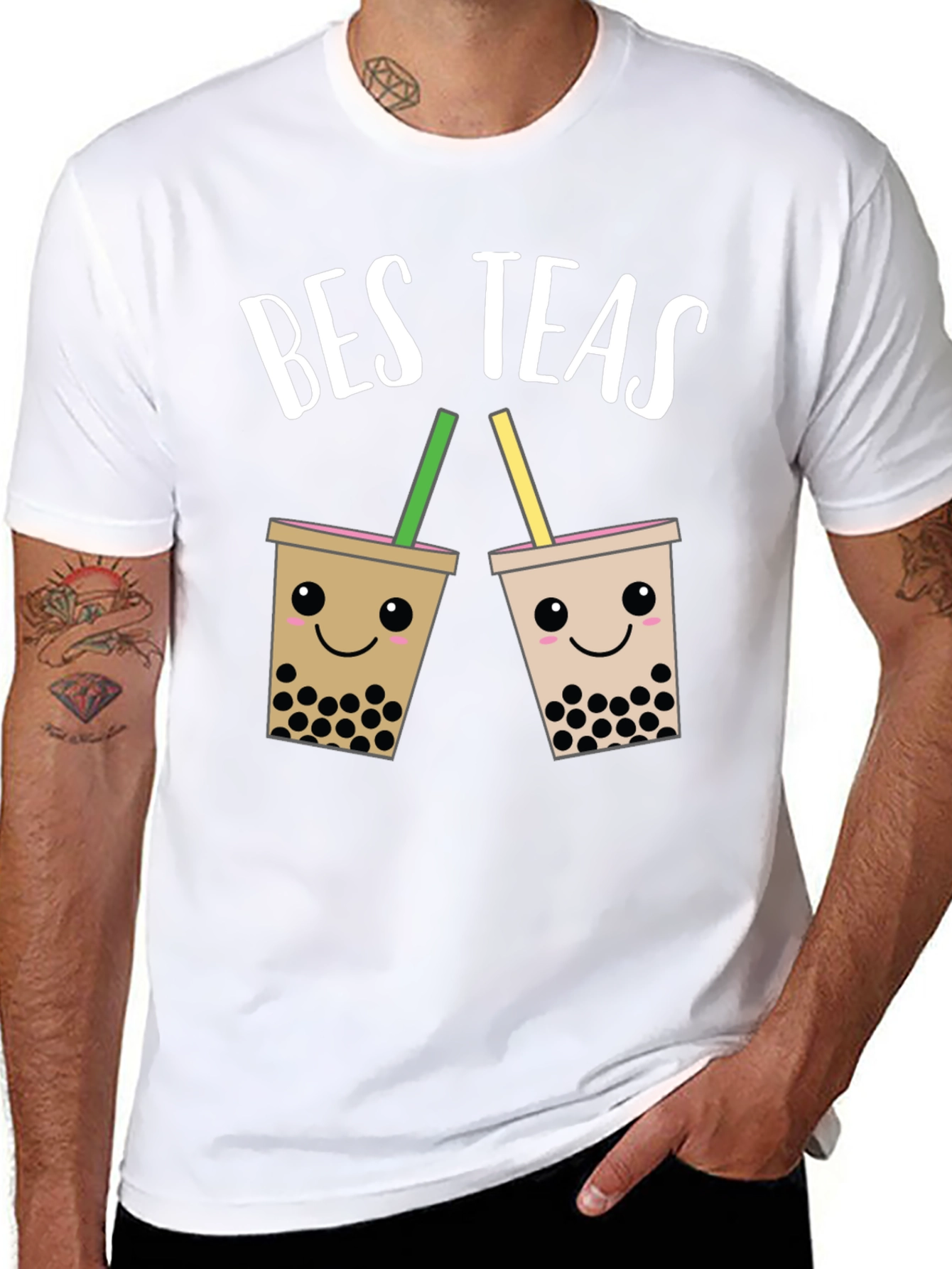 Bes Teas Bubble Tea Graphic T-Shirt