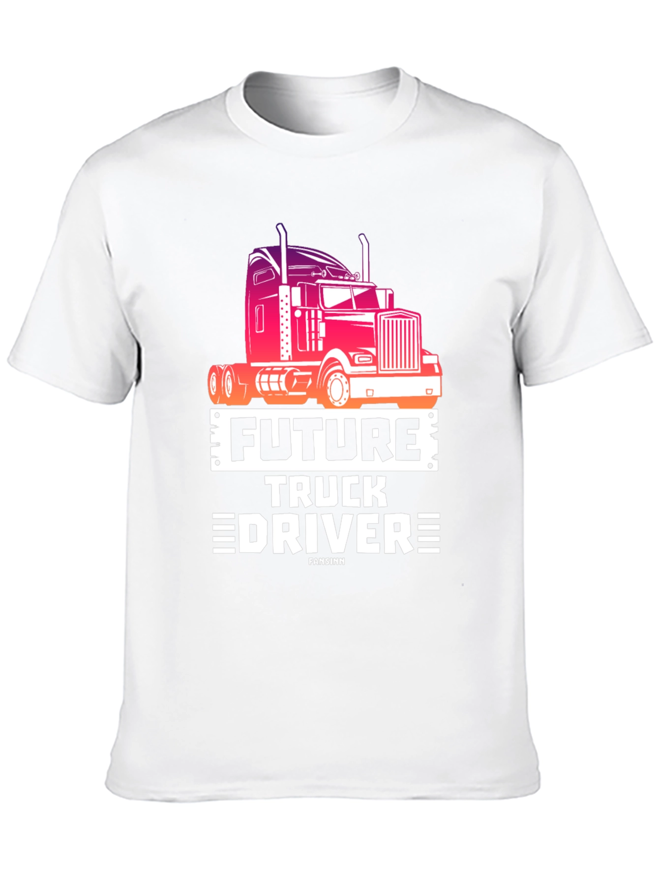 Future Truck Driver Black Graphic Tee