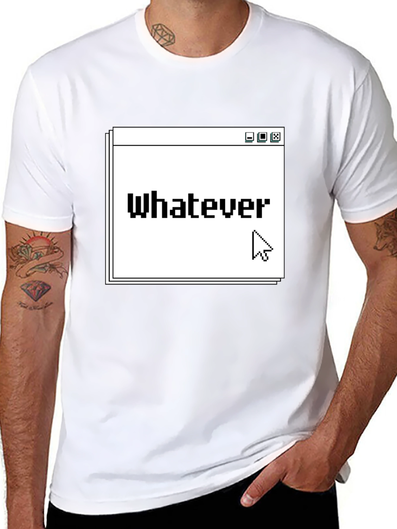 Whatever T-Shirt - Pixel Art Design