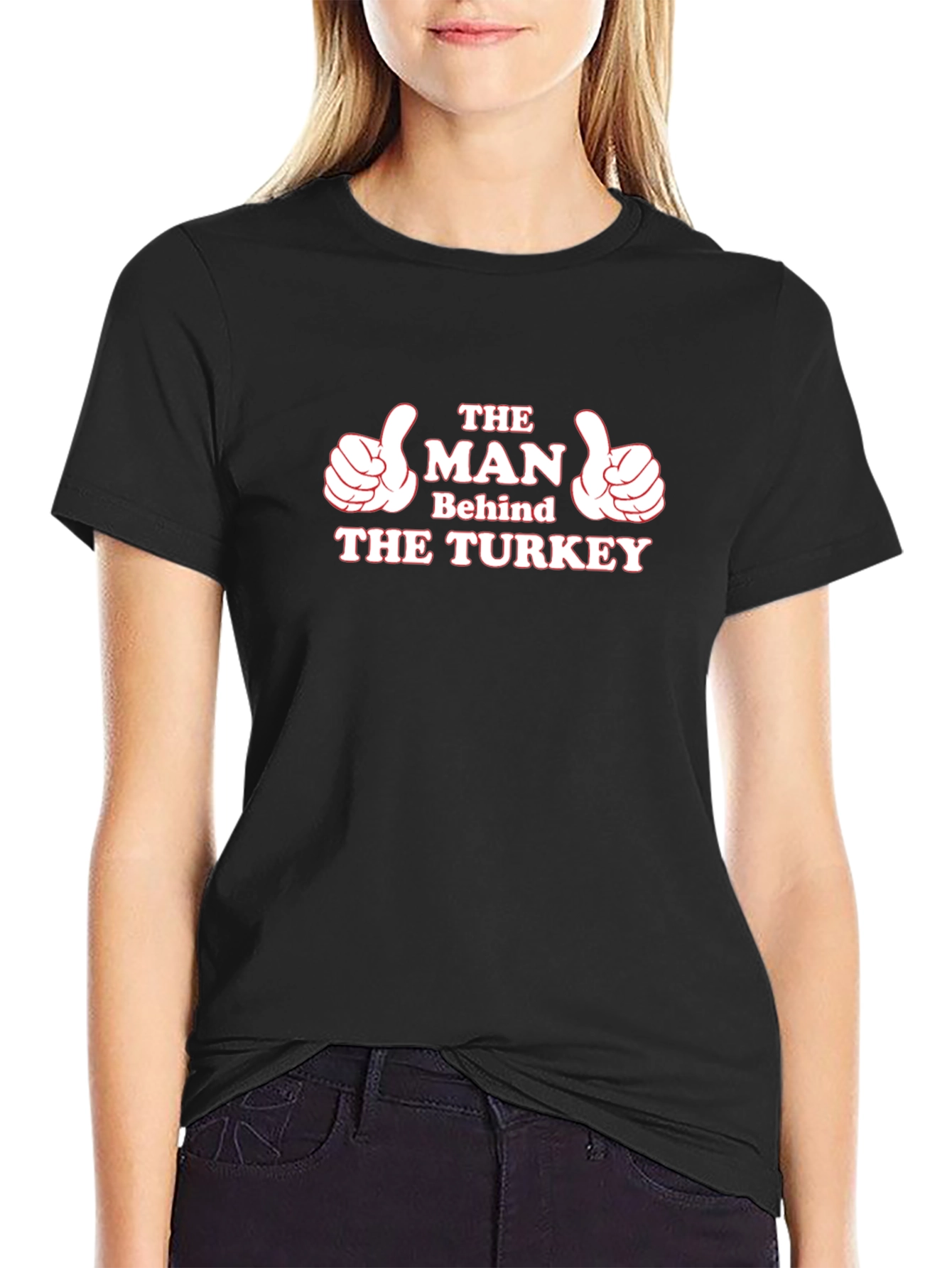The Man Behind The Turkey Thanksgiving T-Shirt