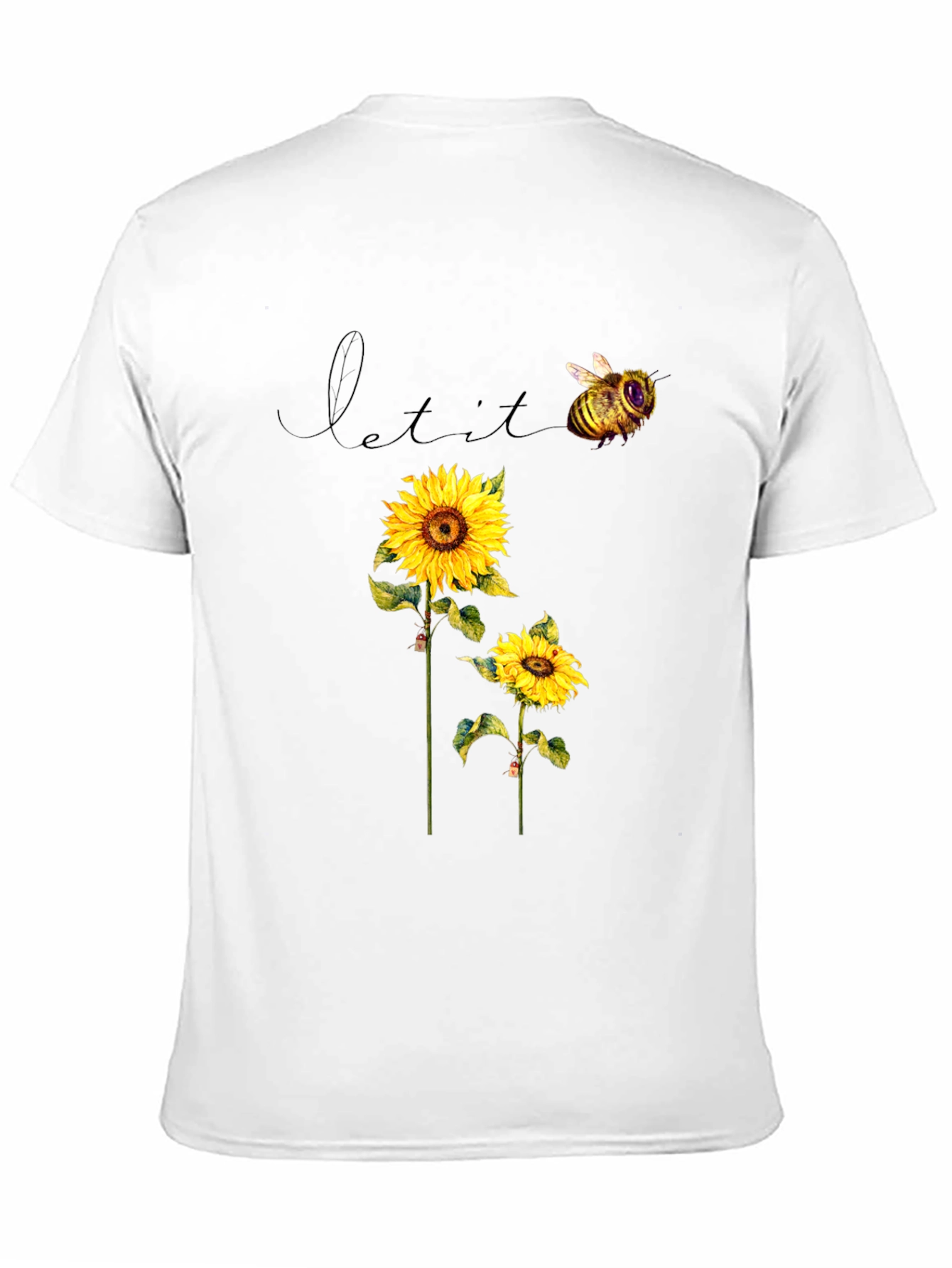 Sunflower & Bee Graphic T-Shirt