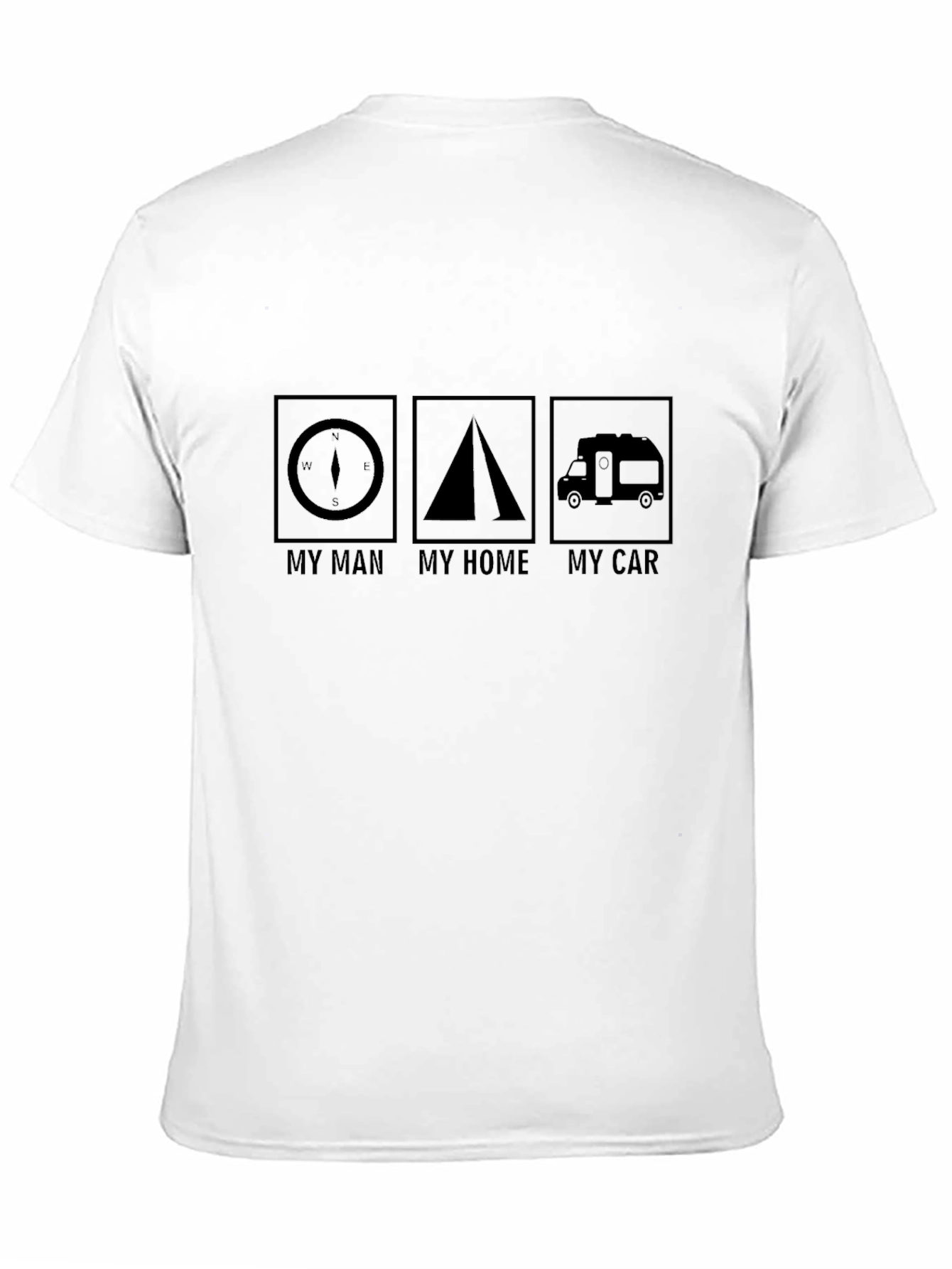 My Man My Home My Car Black Graphic T-Shirt