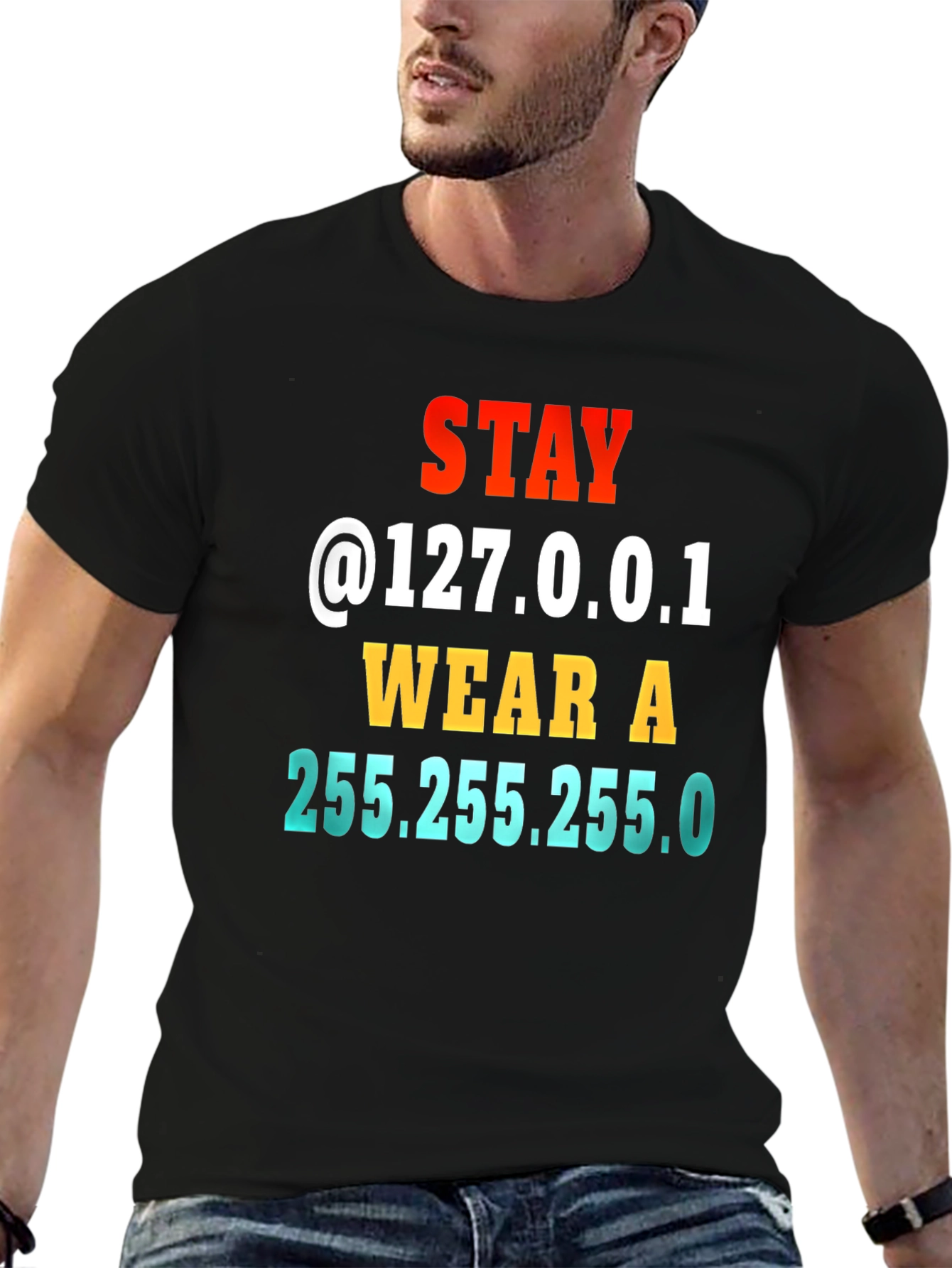 Stay Home T-Shirt IT Geek Joke