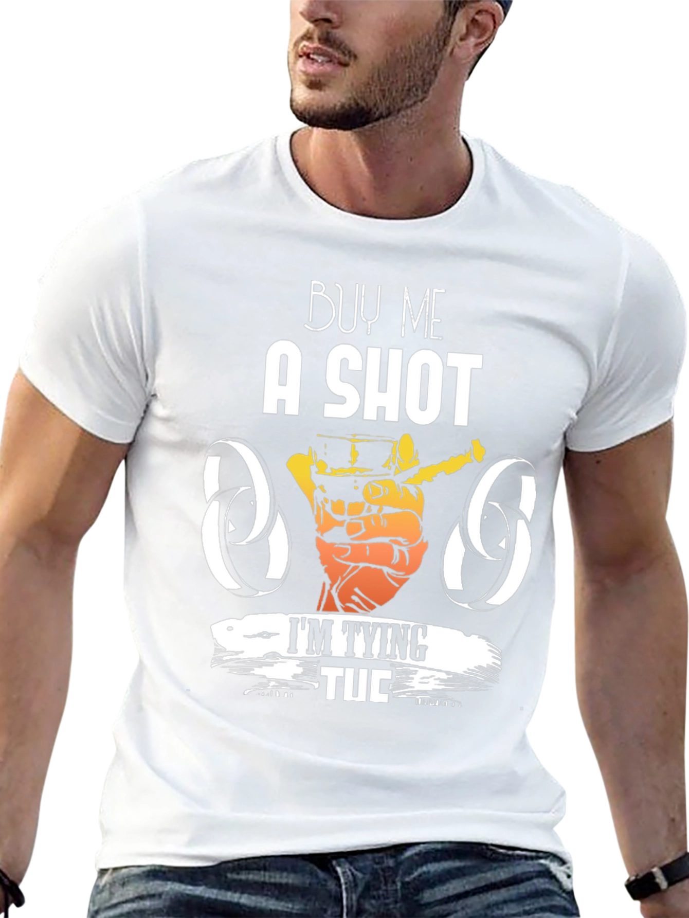 Buy Me a Shot Im Tying Tuc T-Shirt