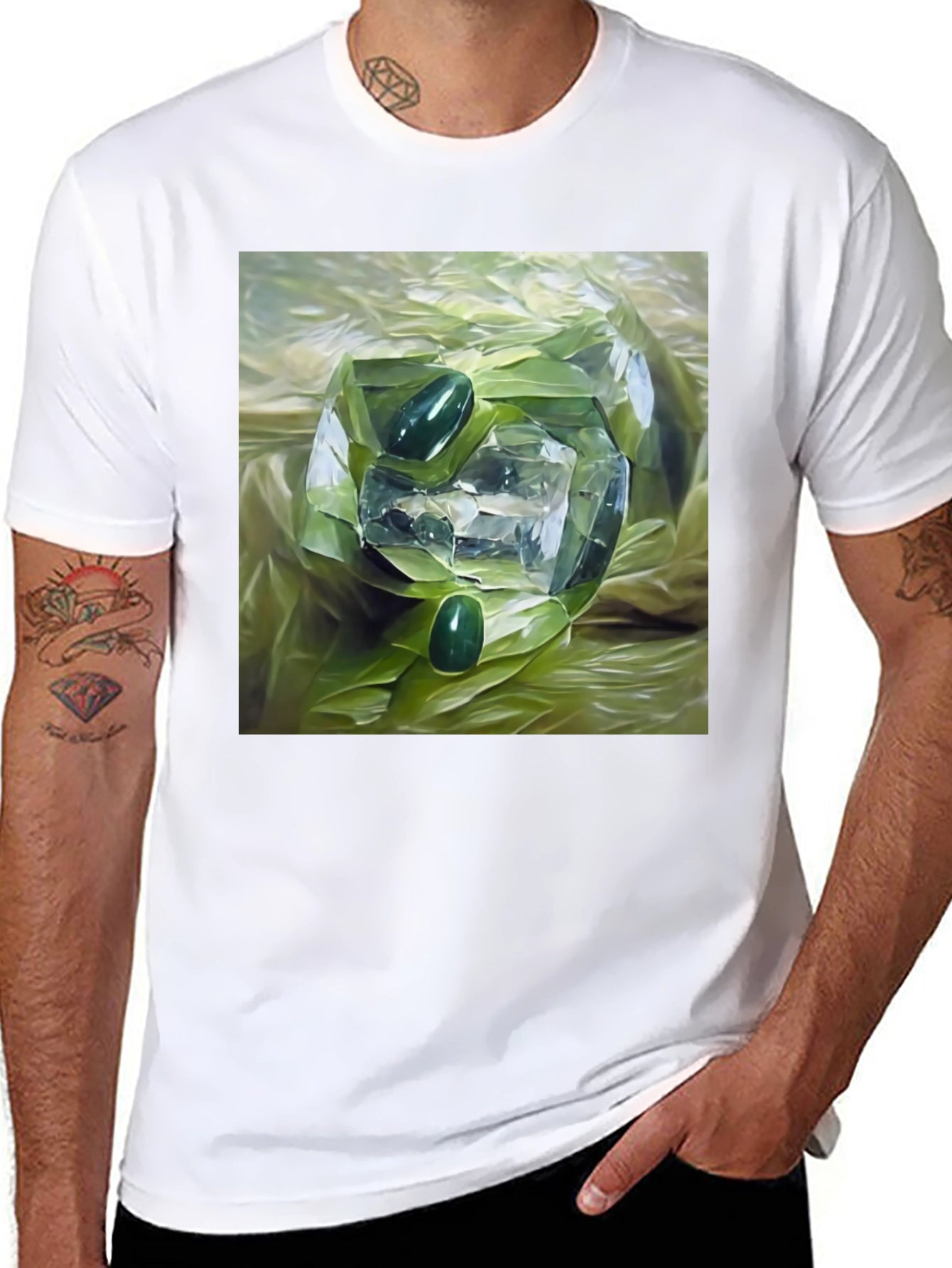 Emerald & Crystal Art T-Shirt
