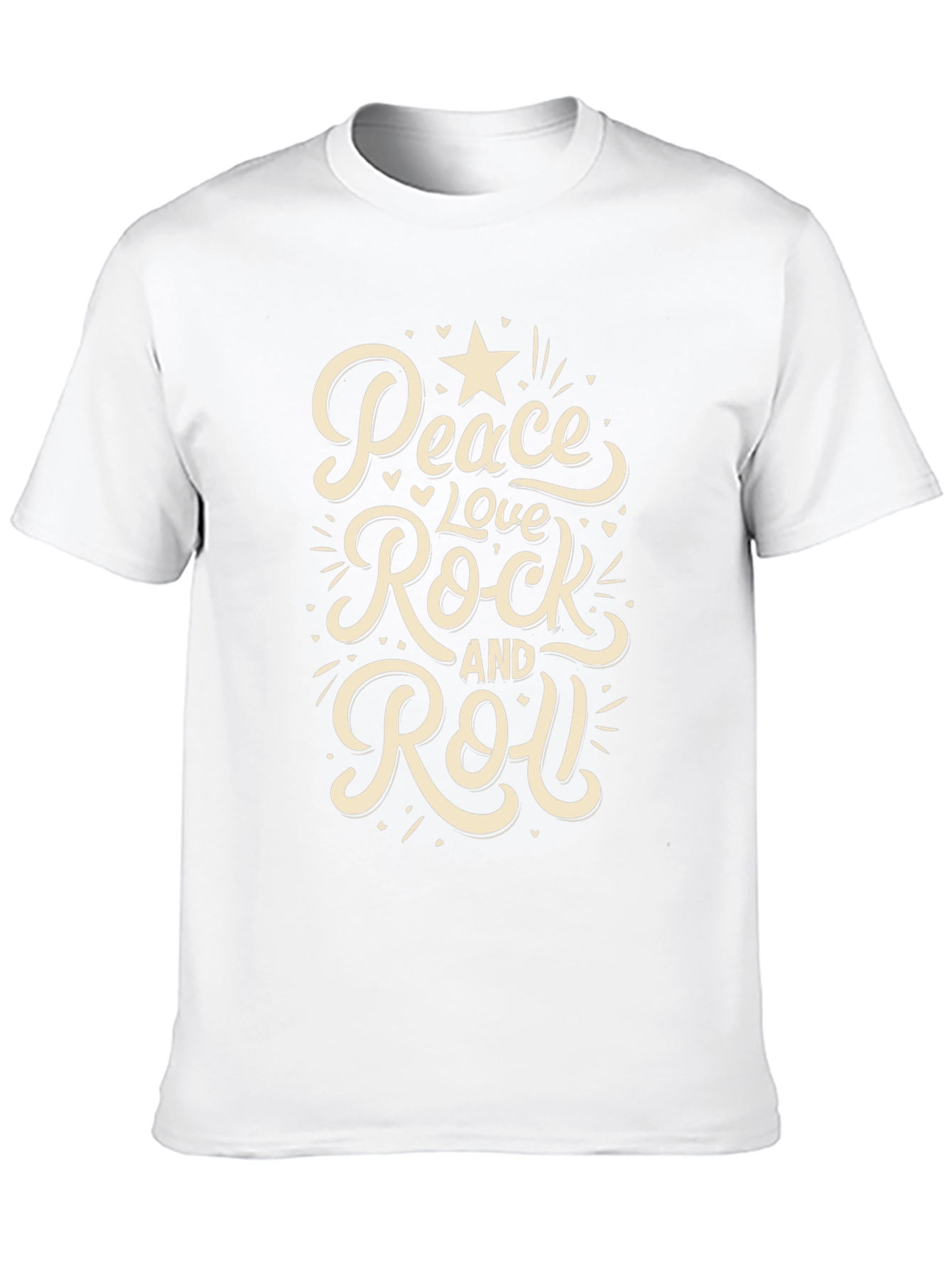 Peace Love Rock and Roll Graphic T-Shirt