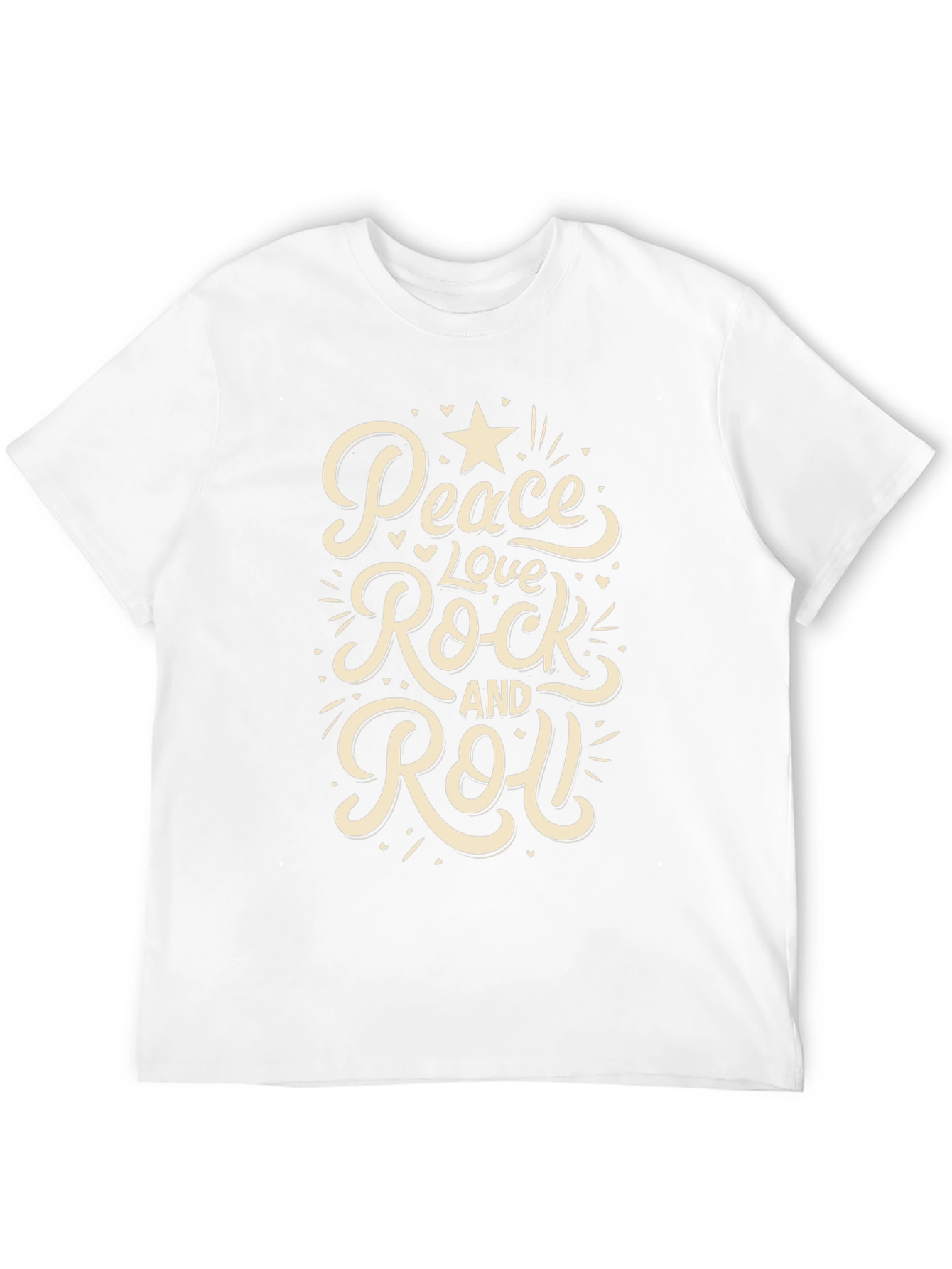 Peace Love Rock and Roll Graphic T-Shirt