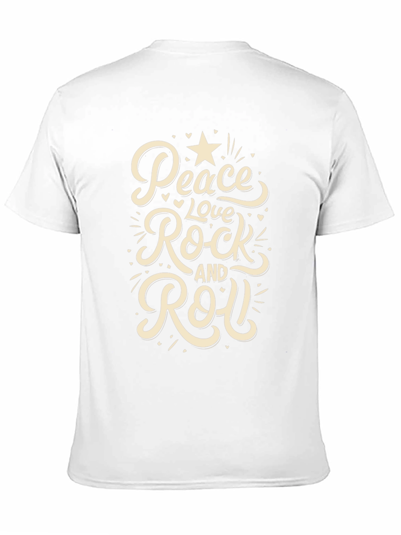 Peace Love Rock and Roll Graphic T-Shirt