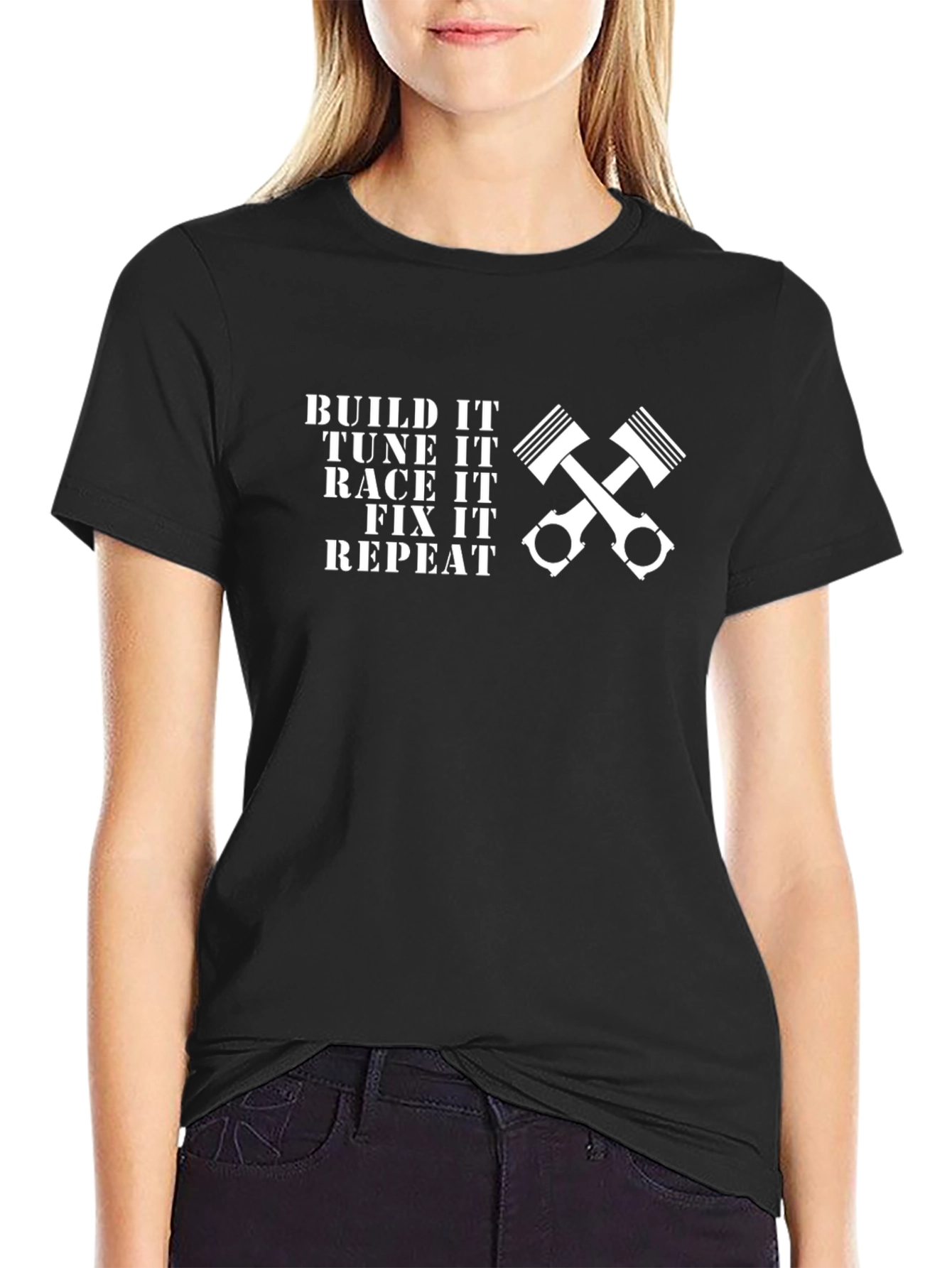 Build Race Fix Repeat Graphic T-Shirt