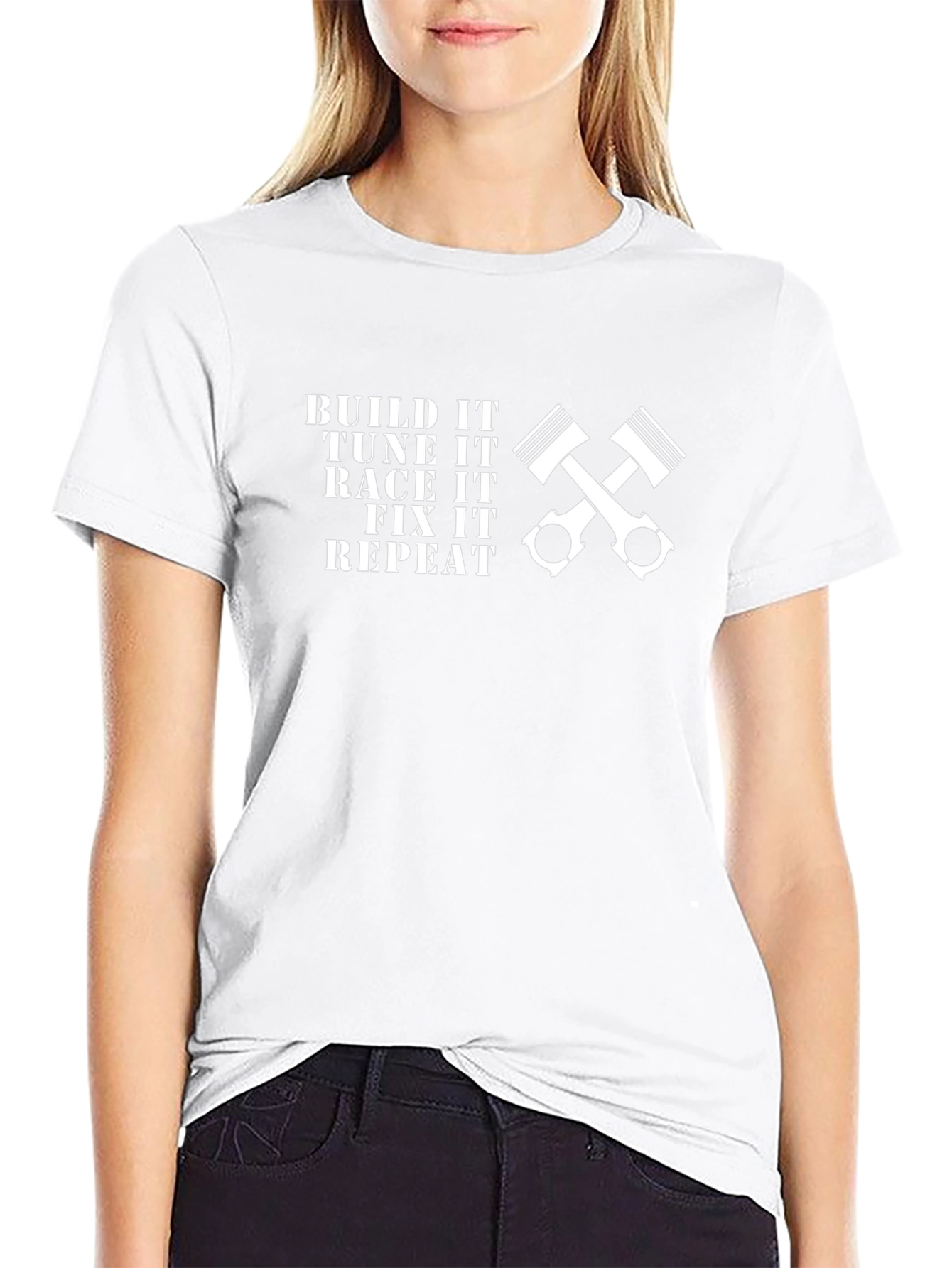 Build Race Fix Repeat Graphic T-Shirt