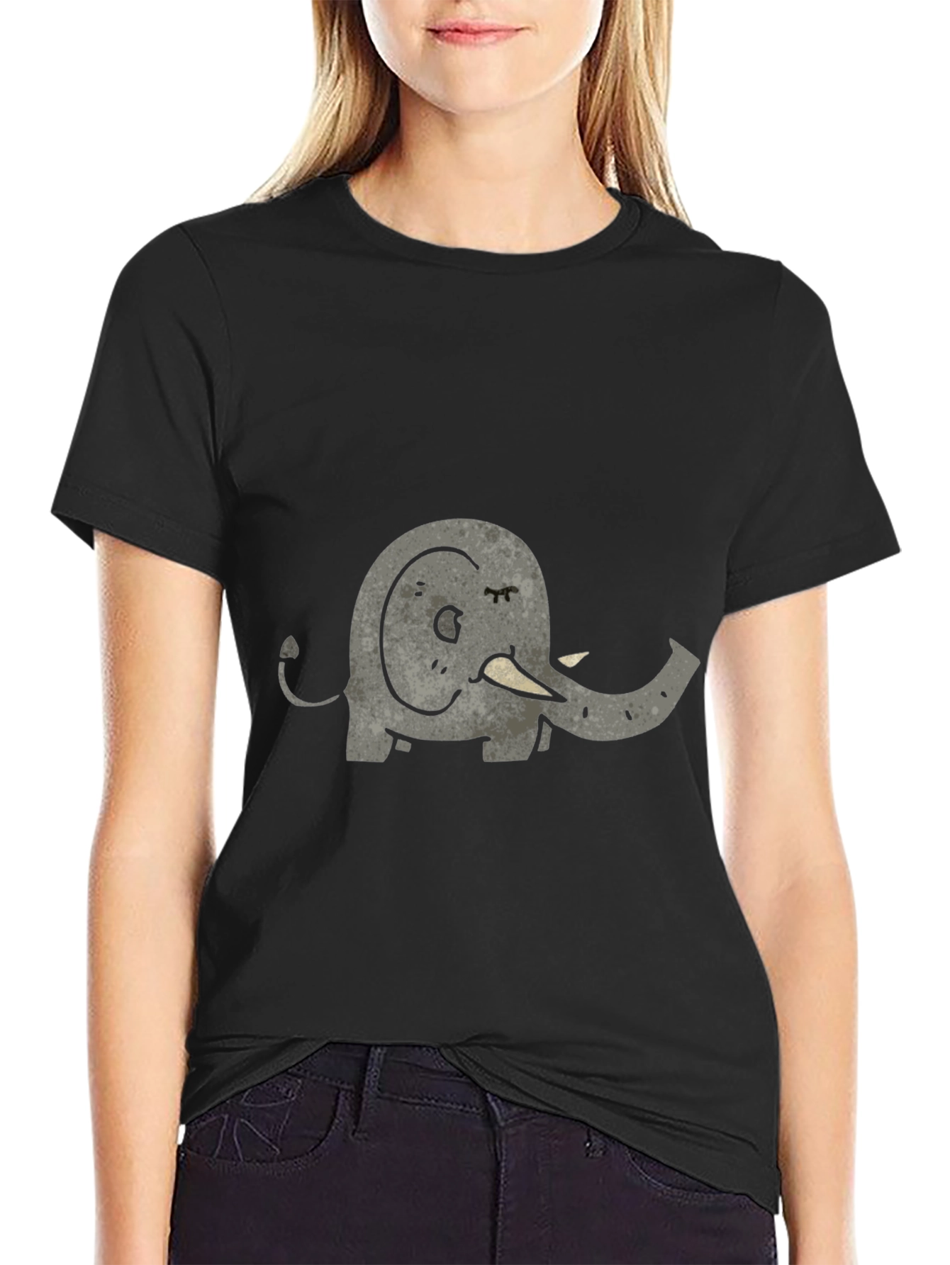 Elephant Graphic T-Shirt - Unisex Casual Tee