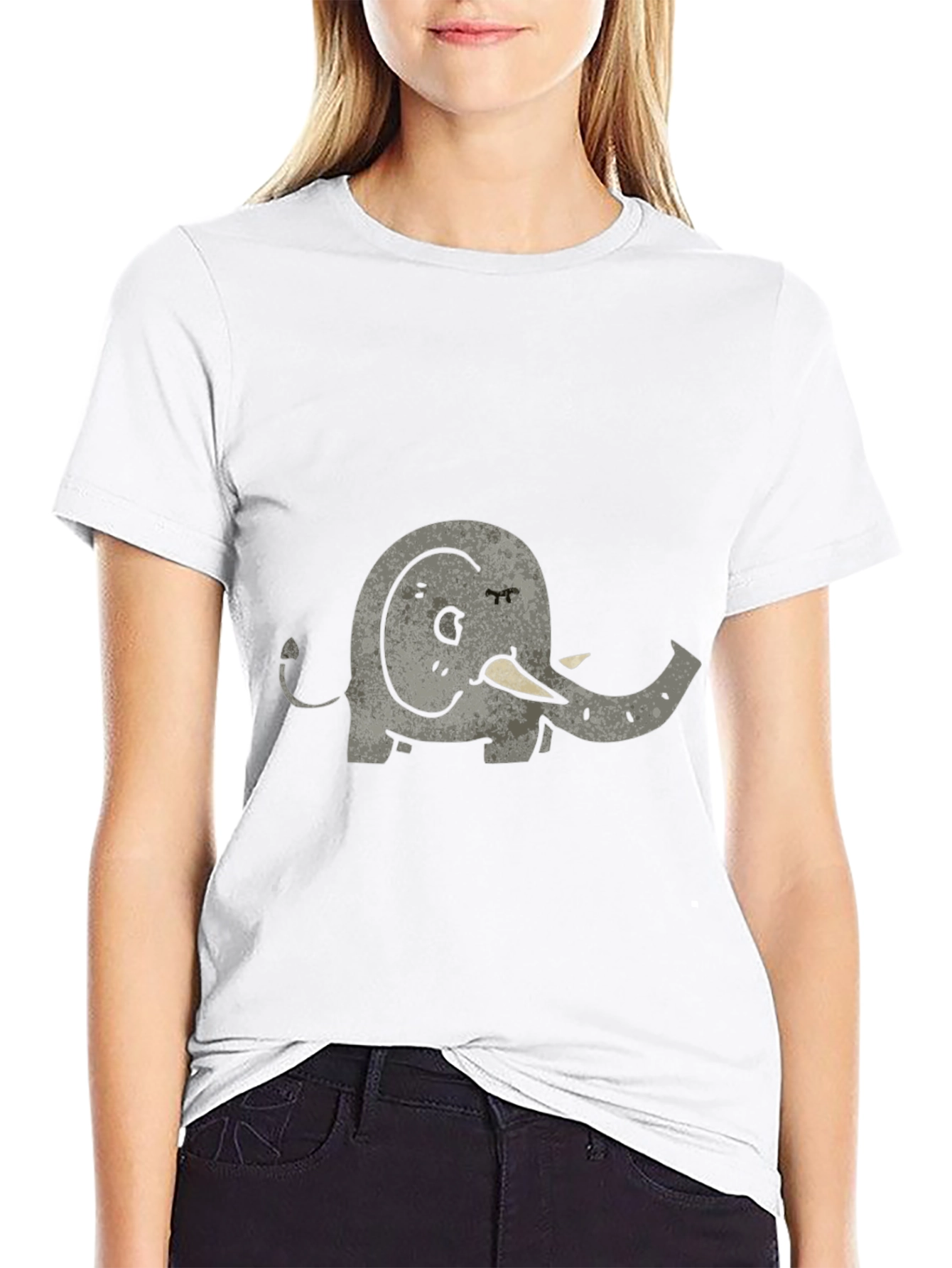 Elephant Graphic T-Shirt - Unisex Casual Tee