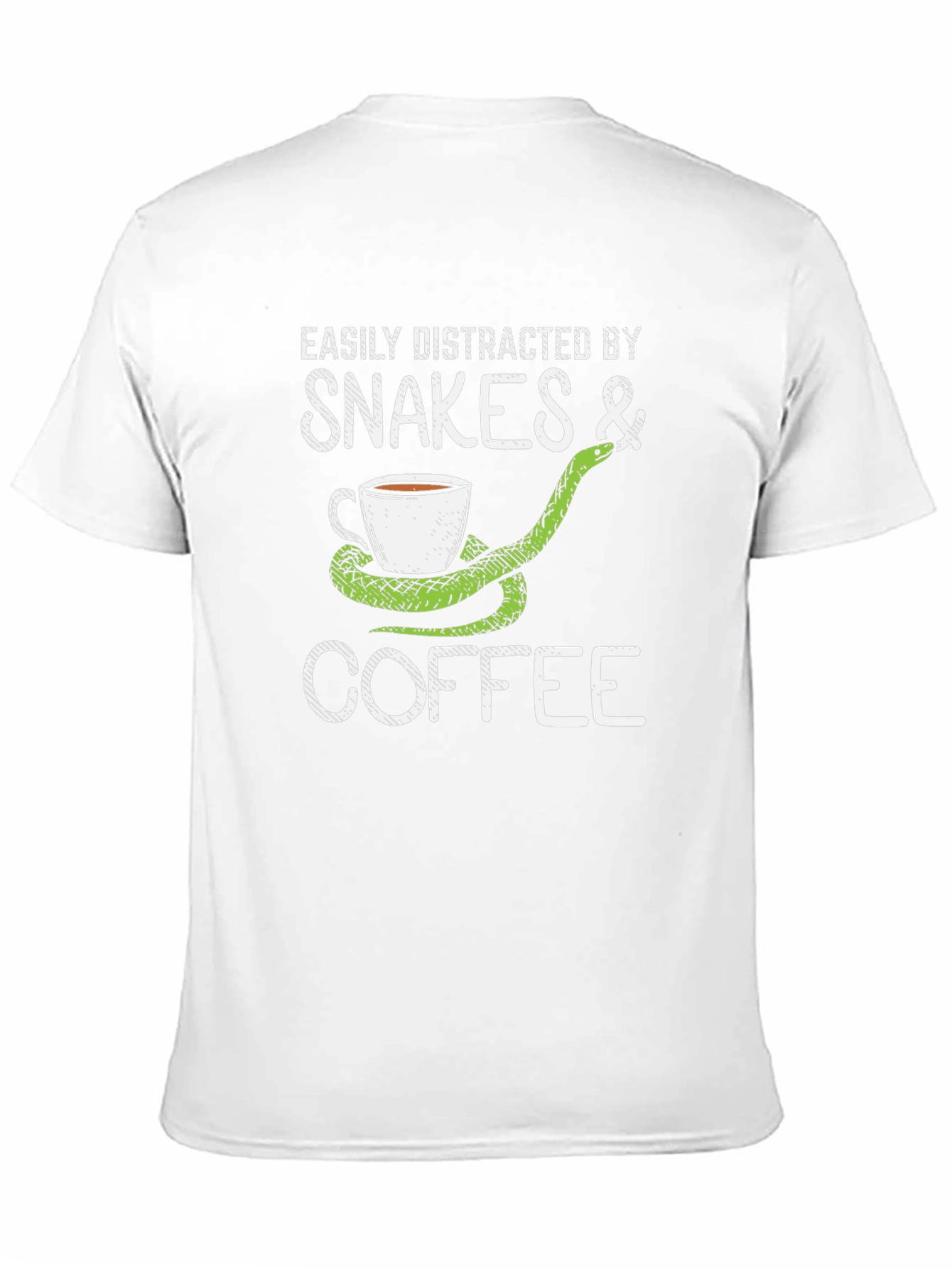 Snakes & Coffee T-Shirt Distracted Easily