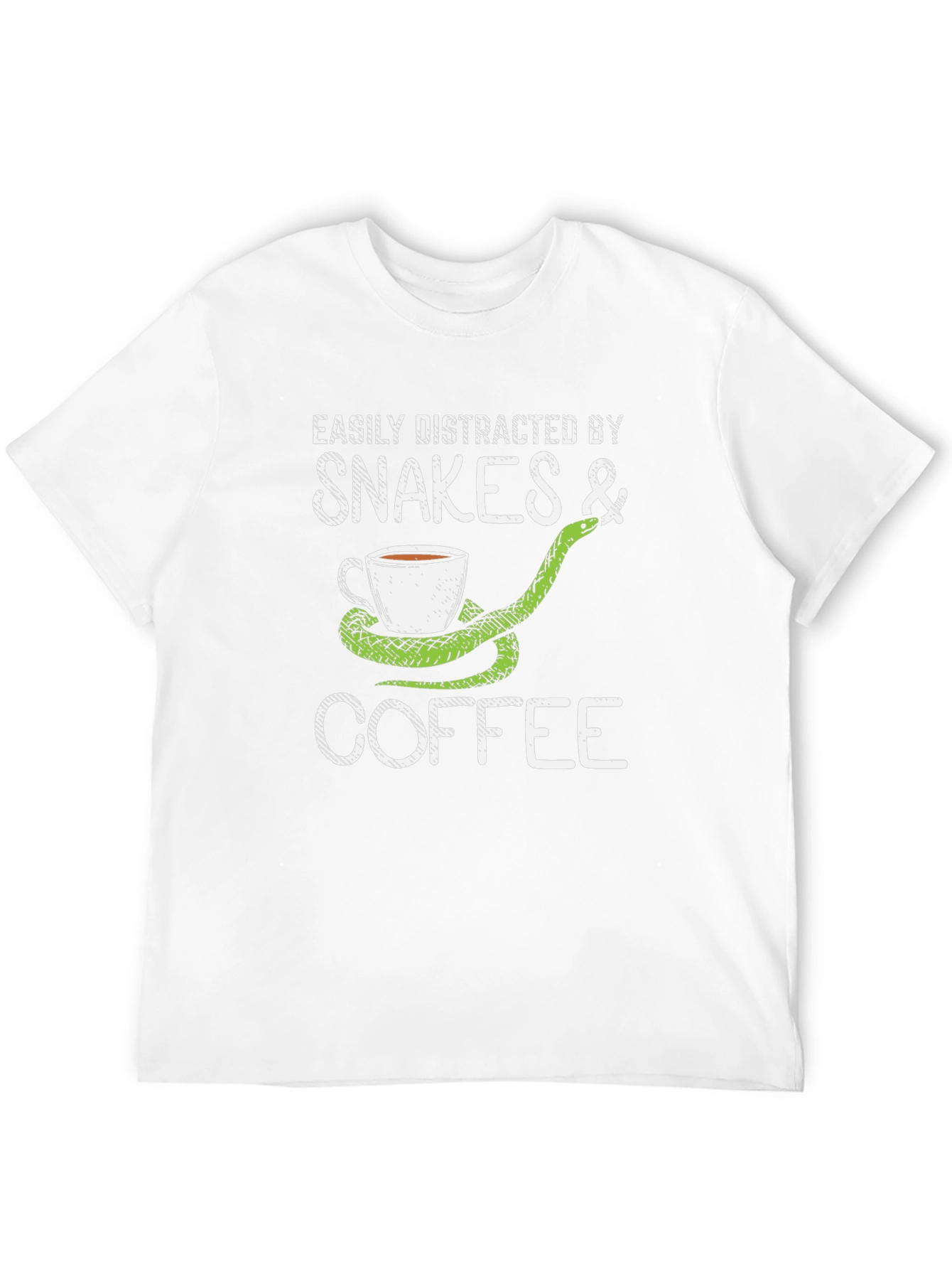Snakes & Coffee T-Shirt Distracted Easily