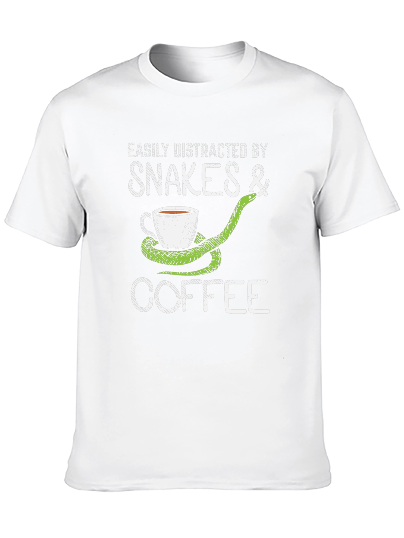 Snakes & Coffee T-Shirt Distracted Easily