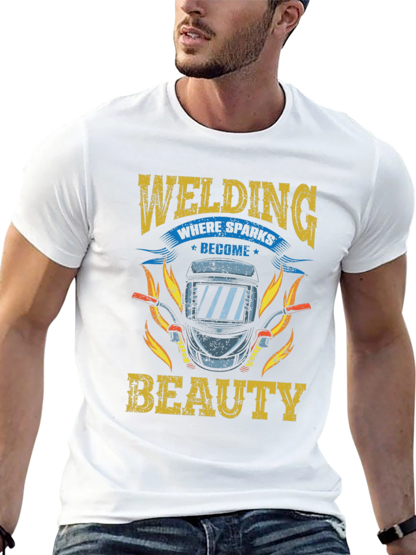 Welding Where Sparks Become Beauty T-Shirt