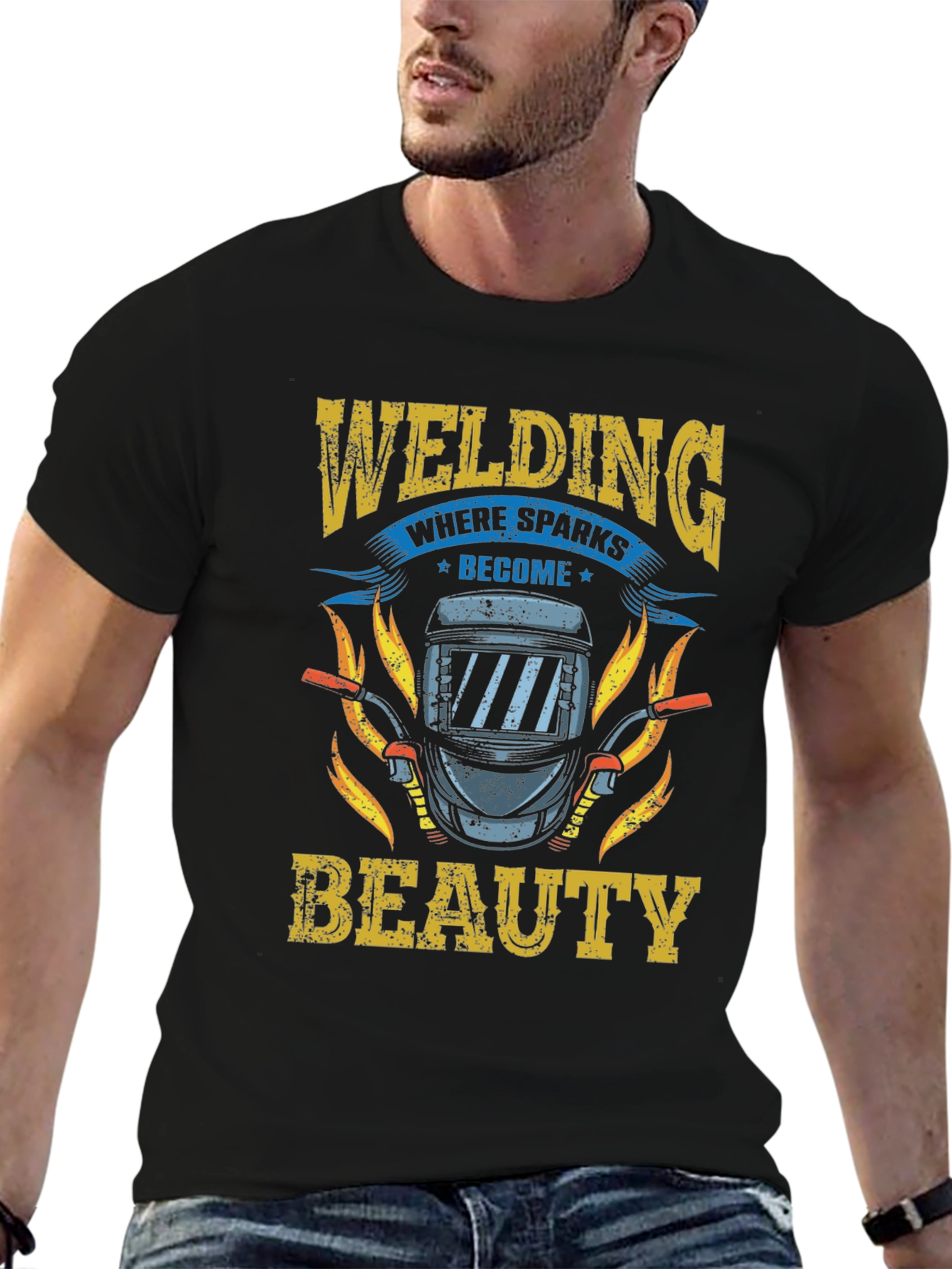 Welding Where Sparks Become Beauty T-Shirt