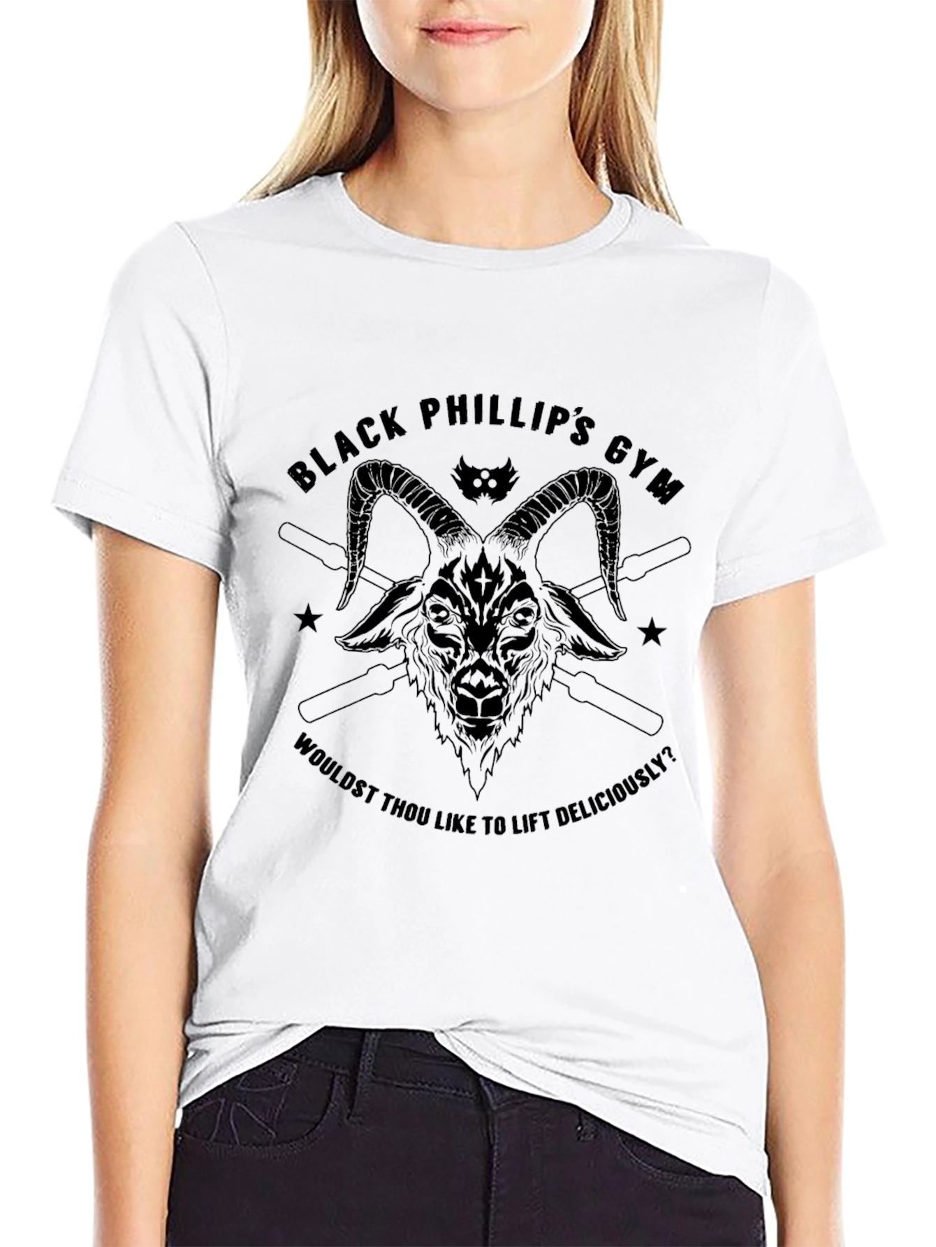 Black Phillips Gym T-Shirt - Lift Deliciously