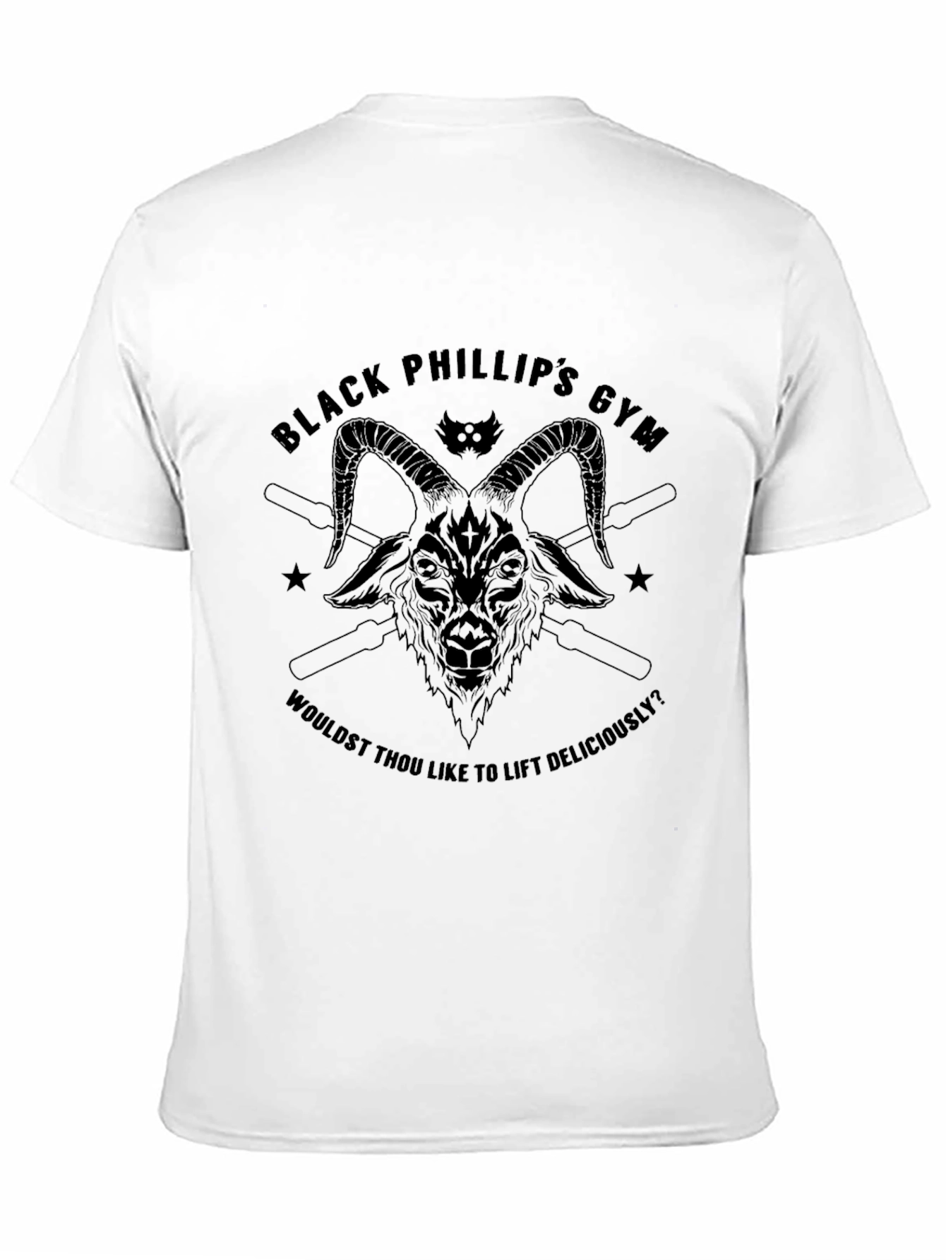 Black Phillips Gym T-Shirt - Lift Deliciously