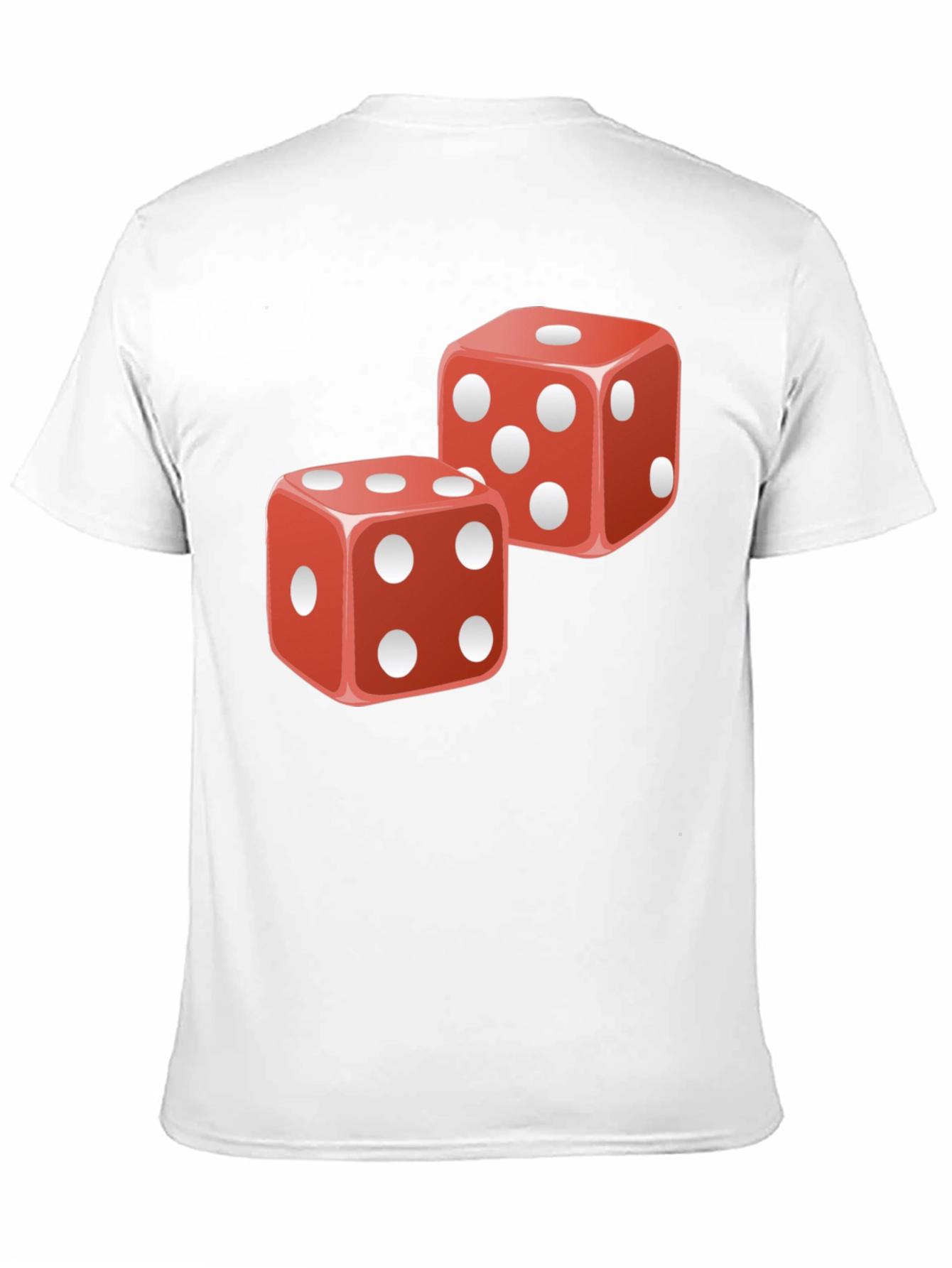 Lucky Dice Graphic T-Shirt - Black Cotton Tee