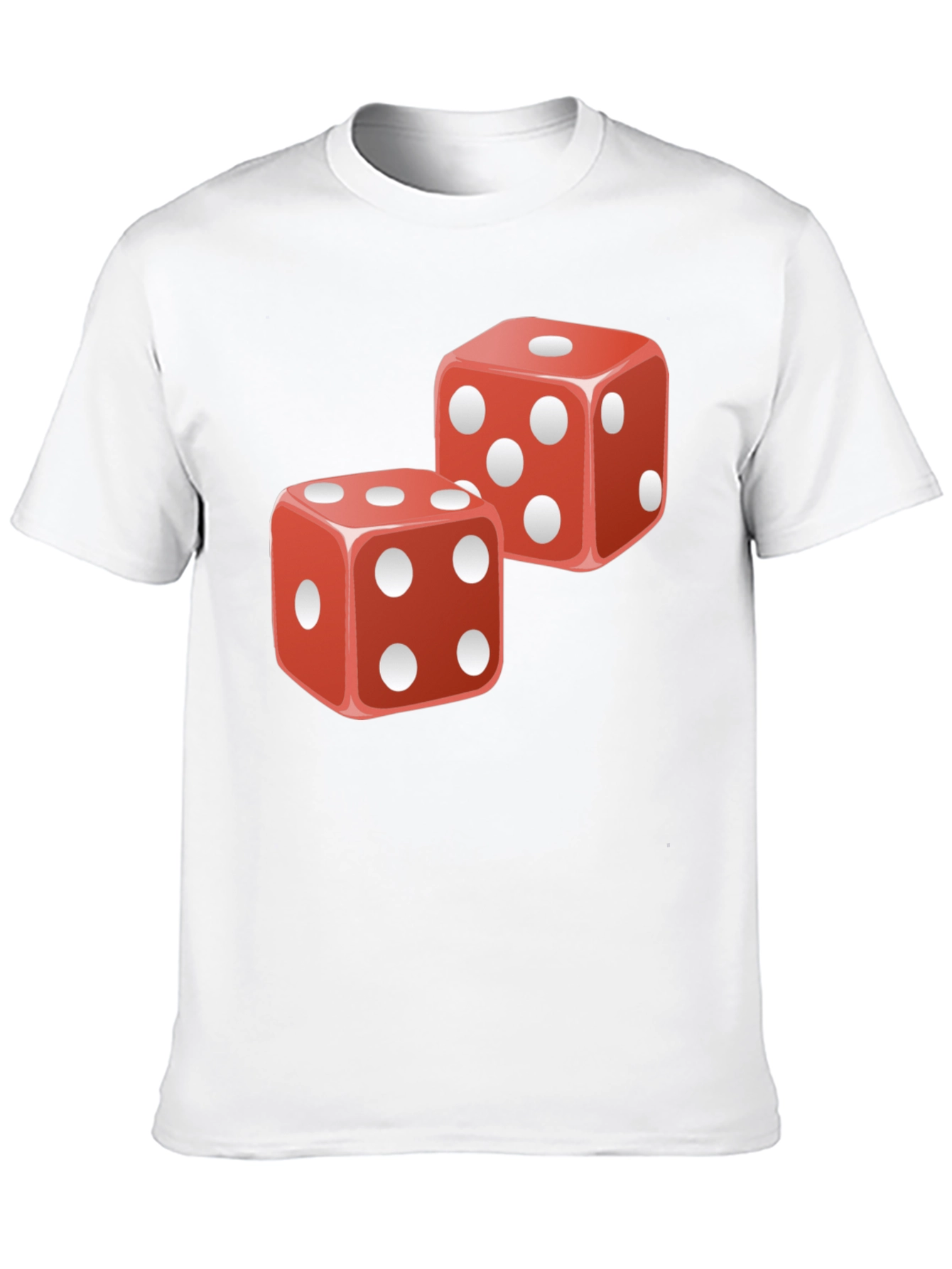 Lucky Dice Graphic T-Shirt - Black Cotton Tee