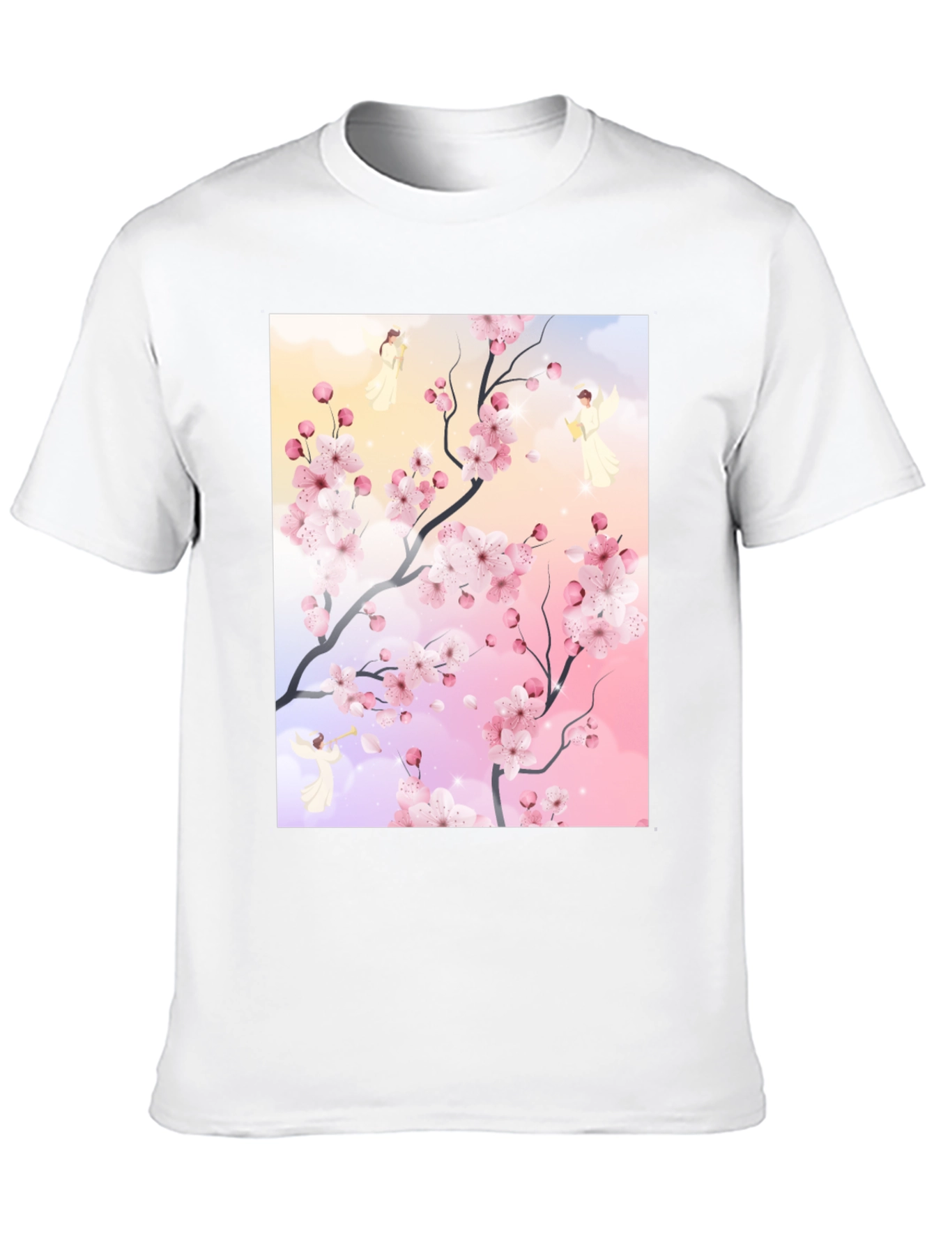 Blossom Branch Angel Graphic Tee