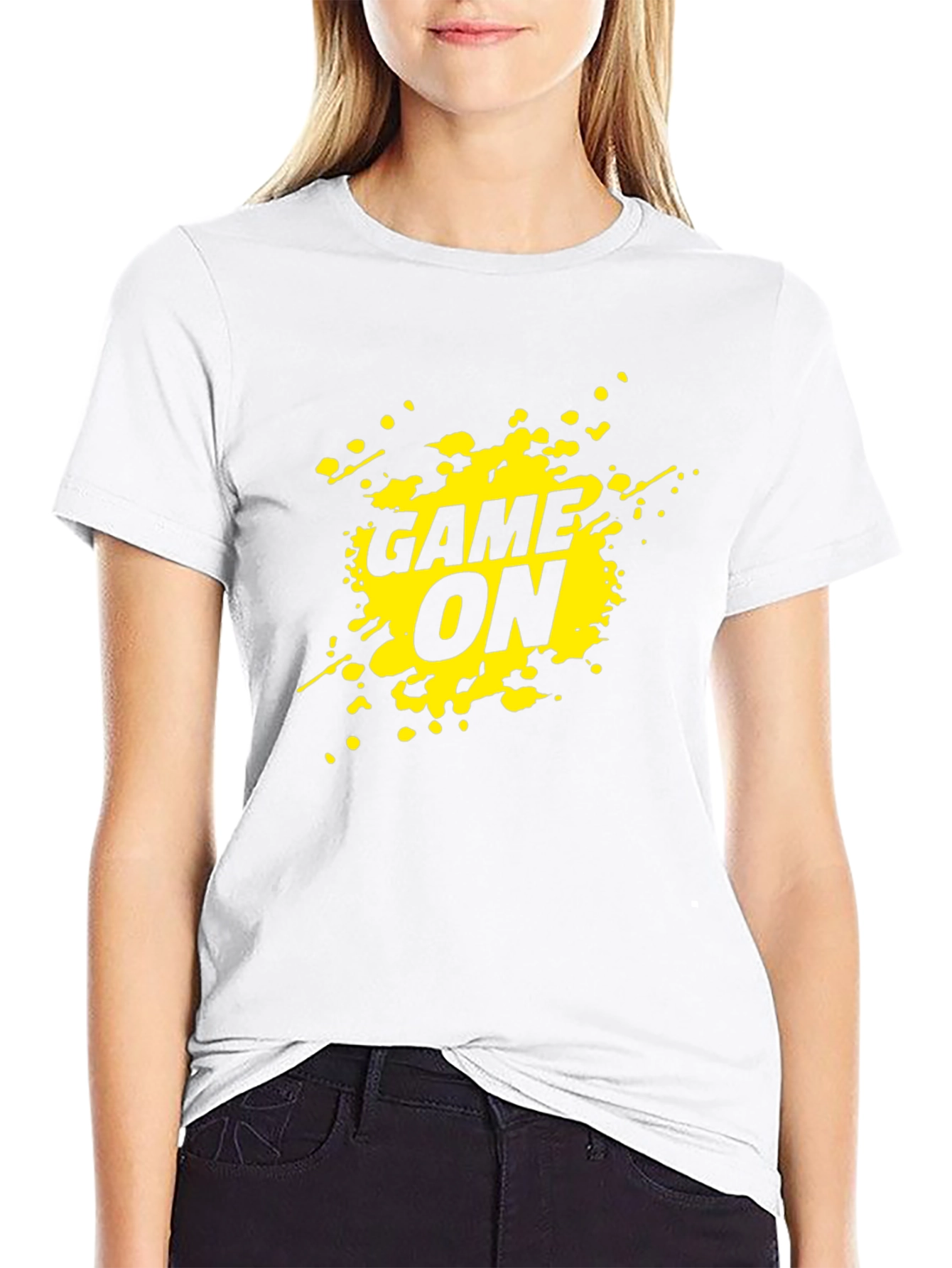 Game On Graphic Tee - Black Casual T-Shirt