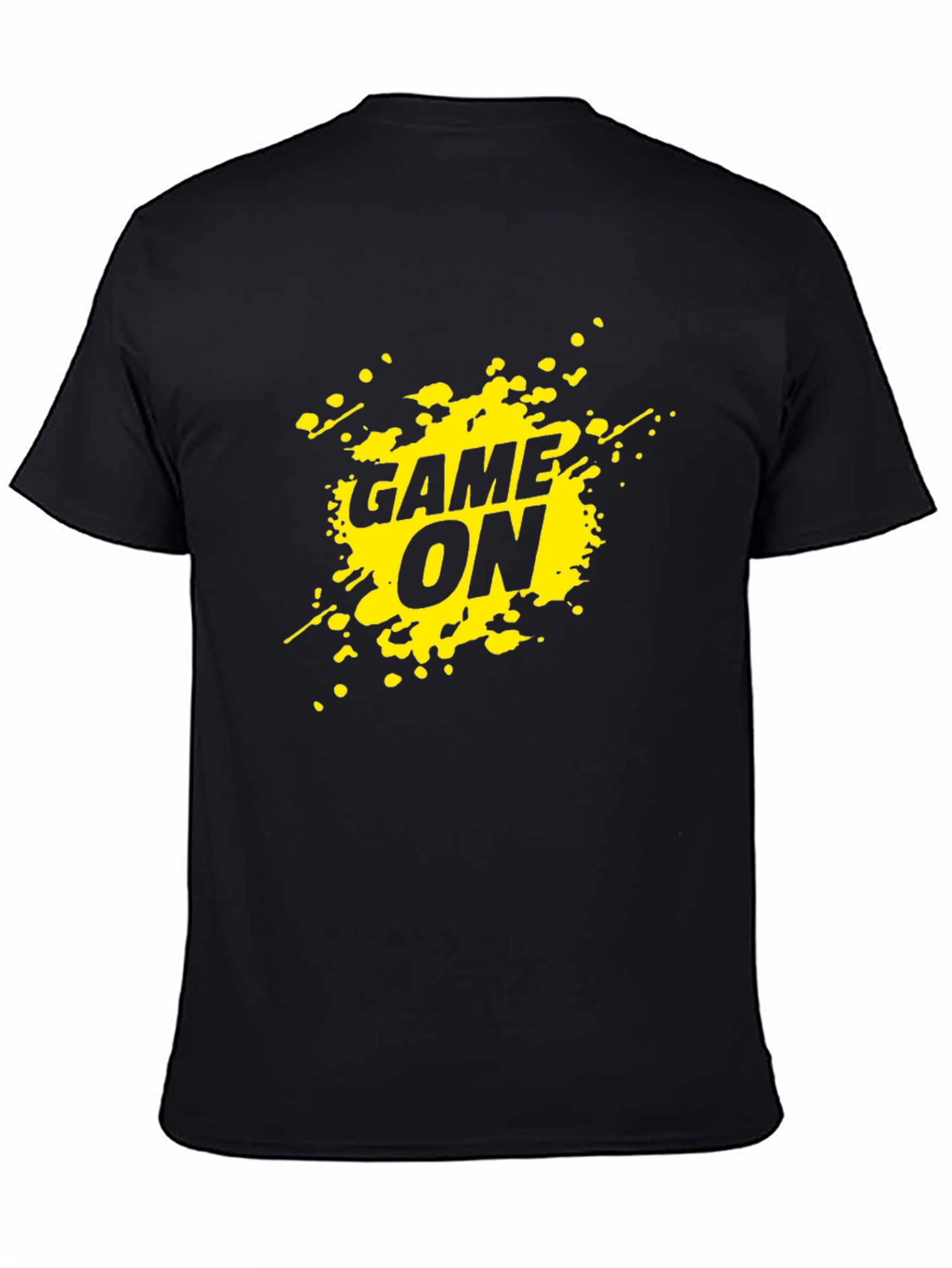 Game On Graphic Tee - Black Casual T-Shirt