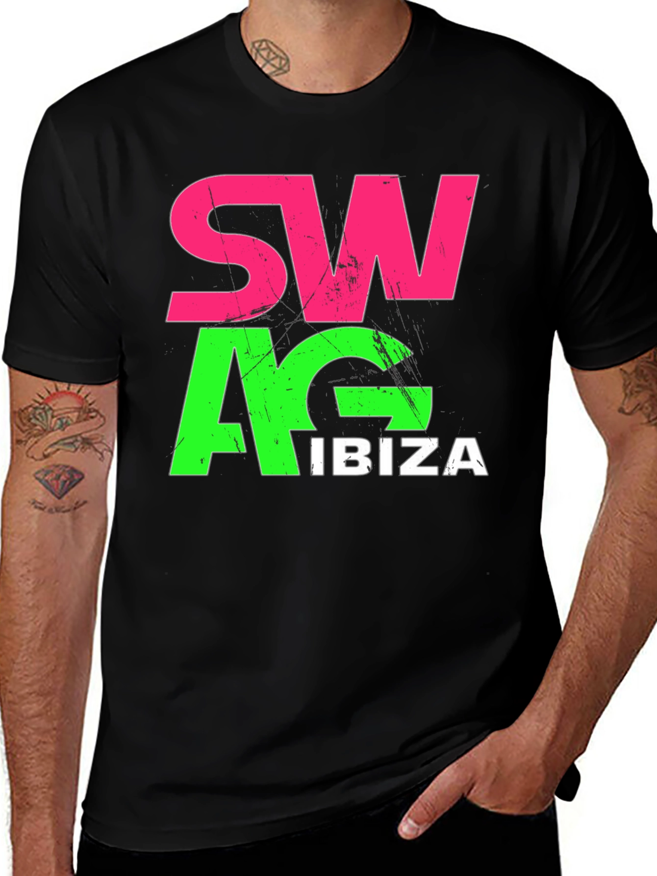 Swag Ibiza T-Shirt - Black Tee