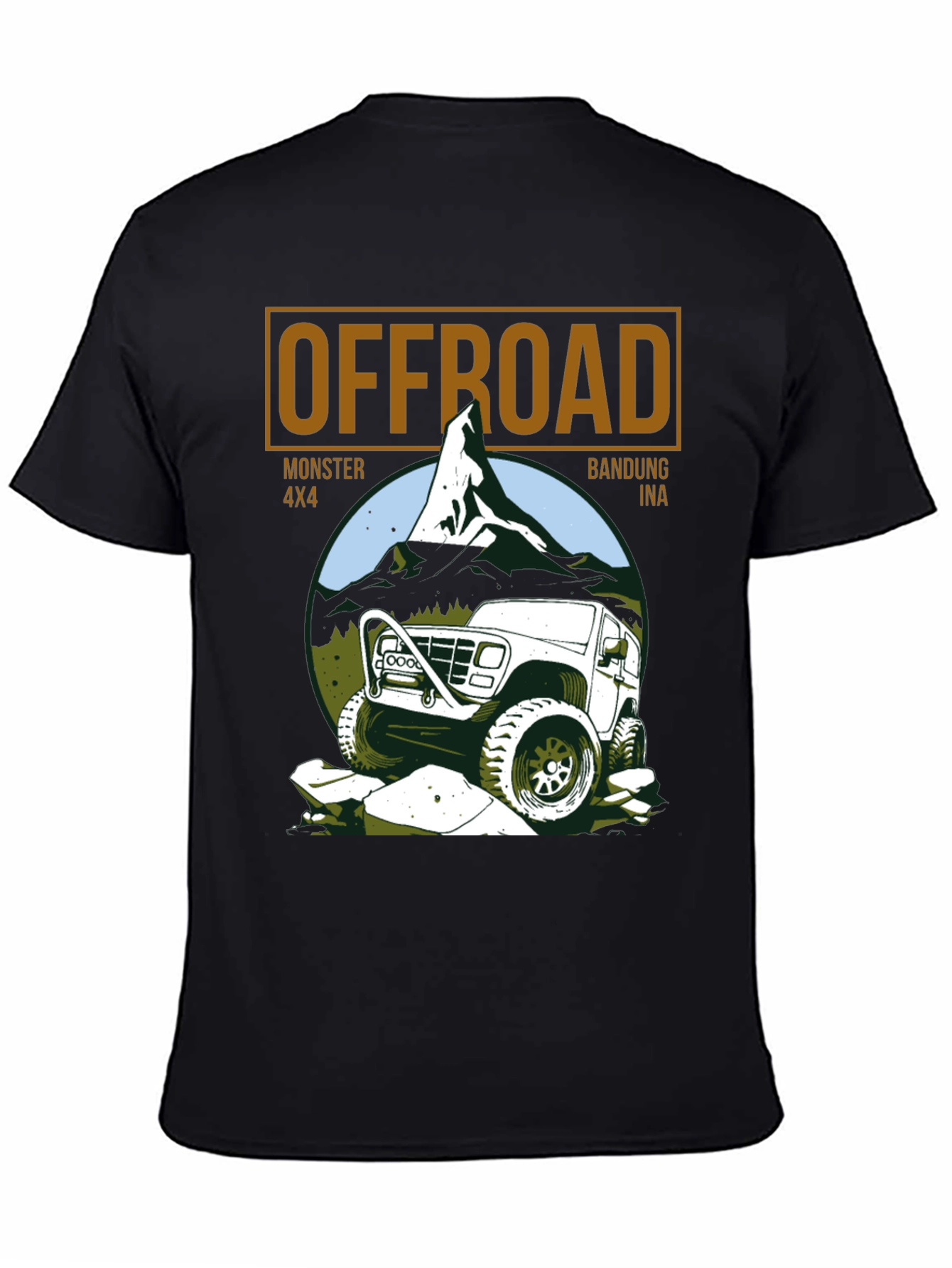 Offroad Monster 4x4 Black T-Shirt