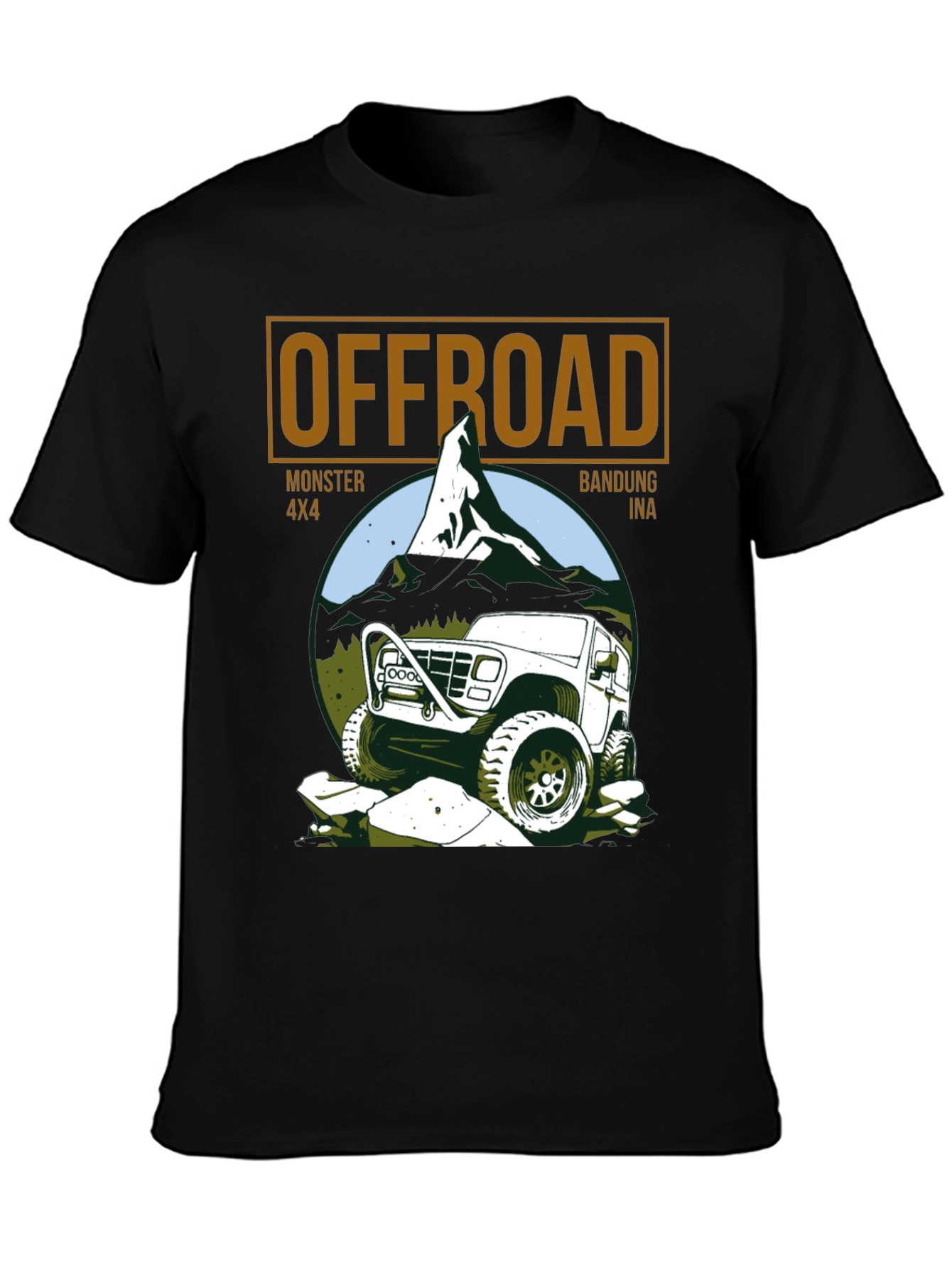 Offroad Monster 4x4 Black T-Shirt