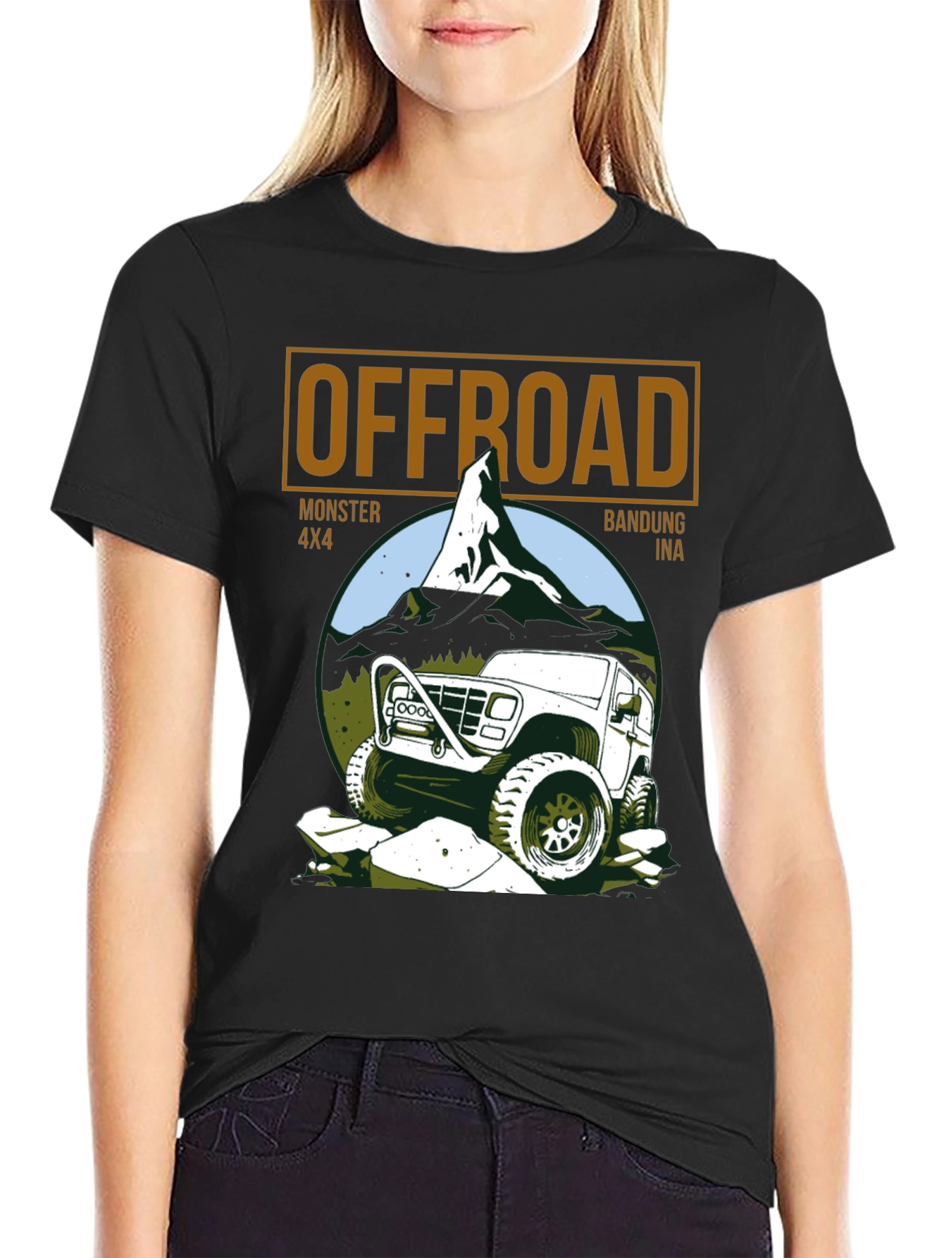 Offroad Monster 4x4 Black T-Shirt