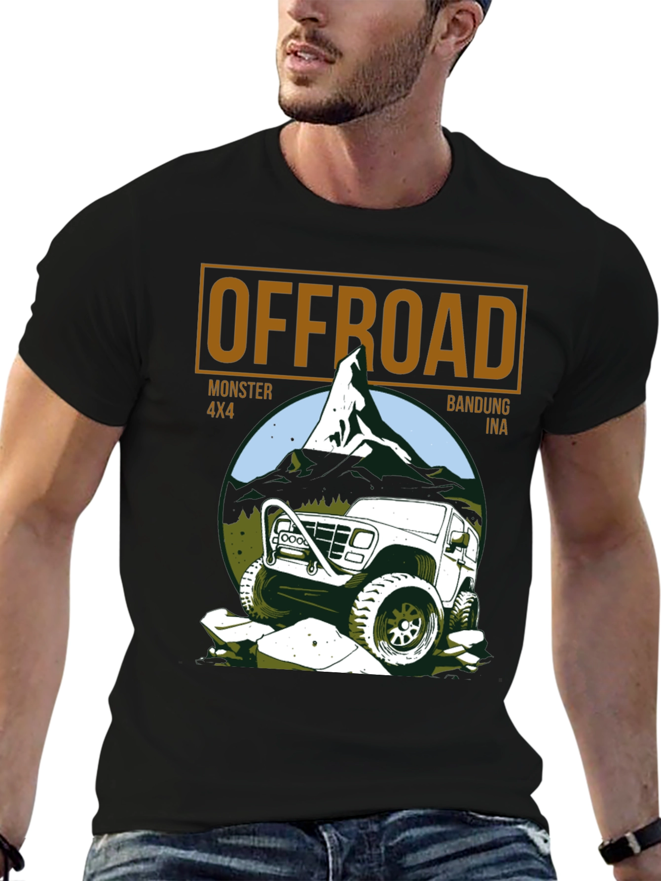 Offroad Monster 4x4 Black T-Shirt
