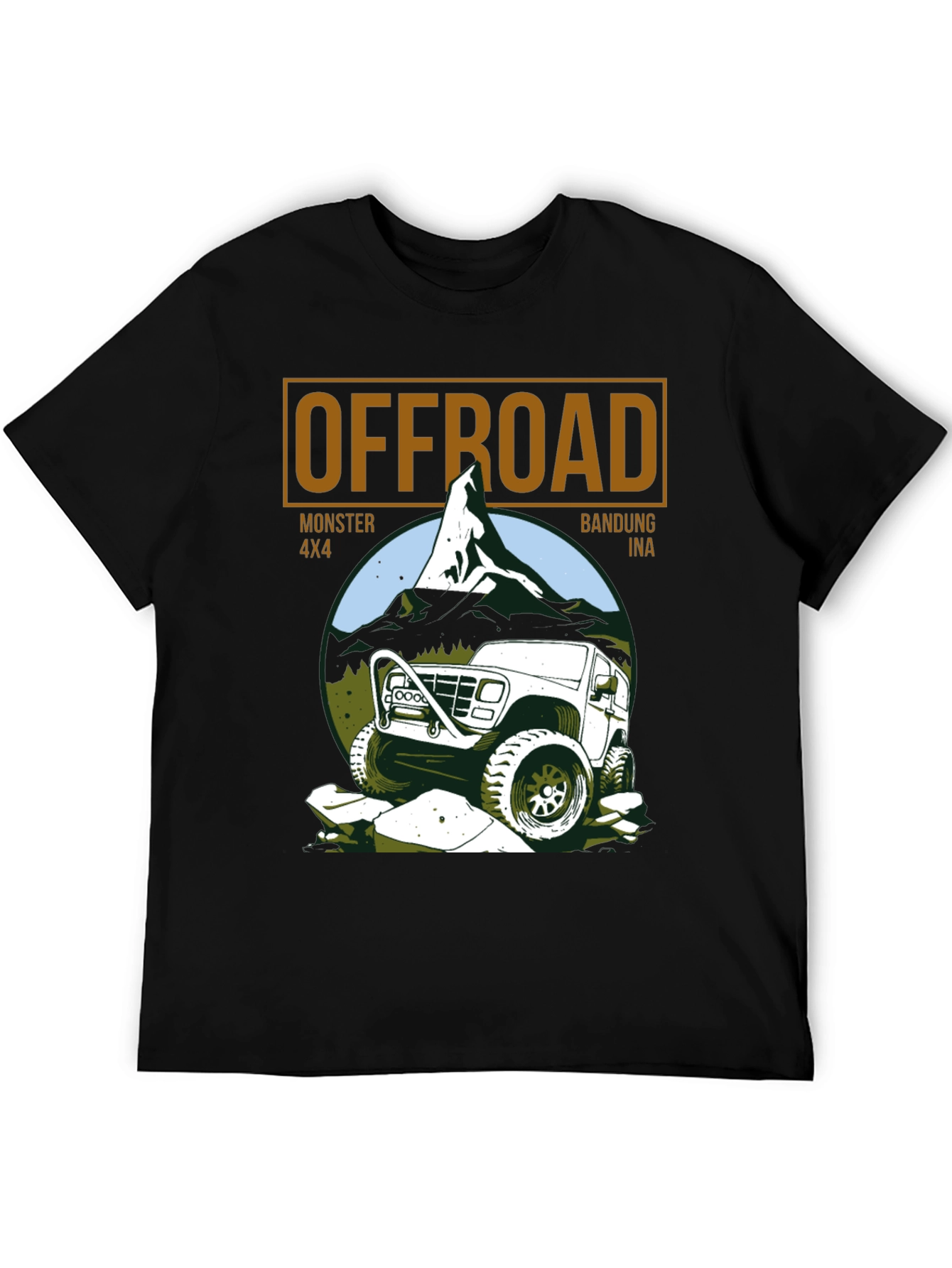 Offroad Monster 4x4 Black T-Shirt