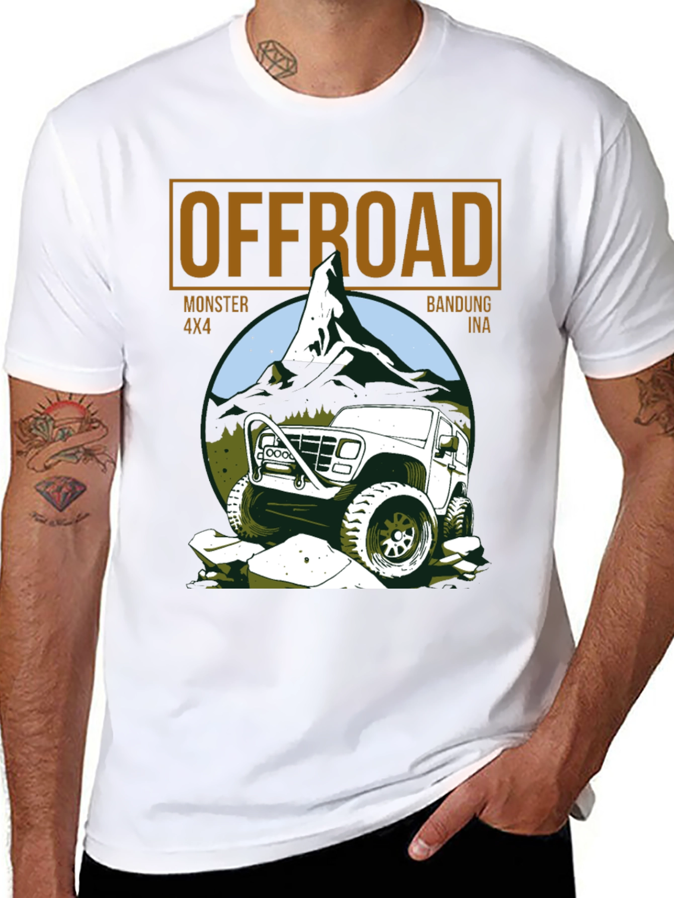Offroad Monster 4x4 Black T-Shirt