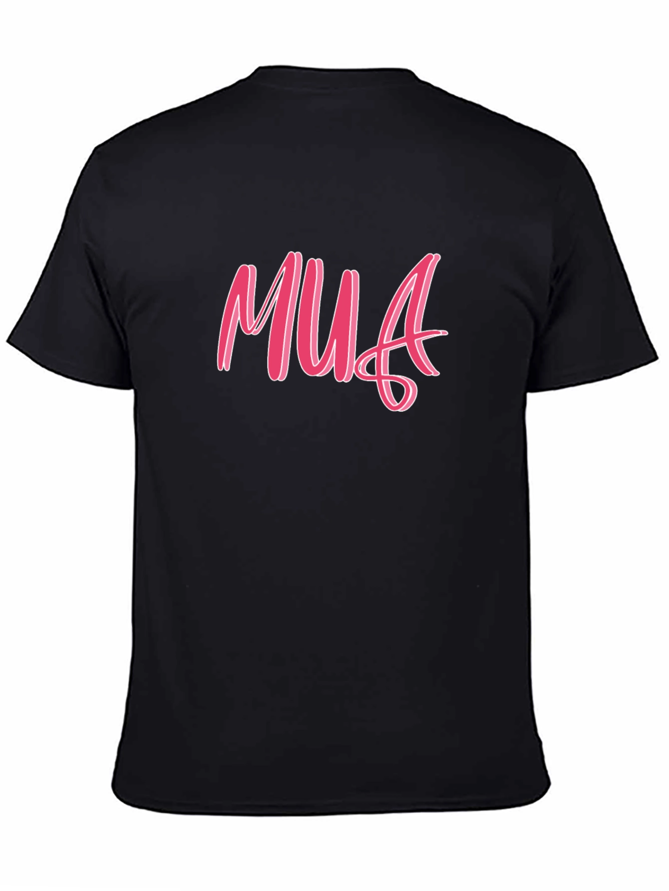 Pink MUA Graphic Tee - Unisex Black T-Shirt